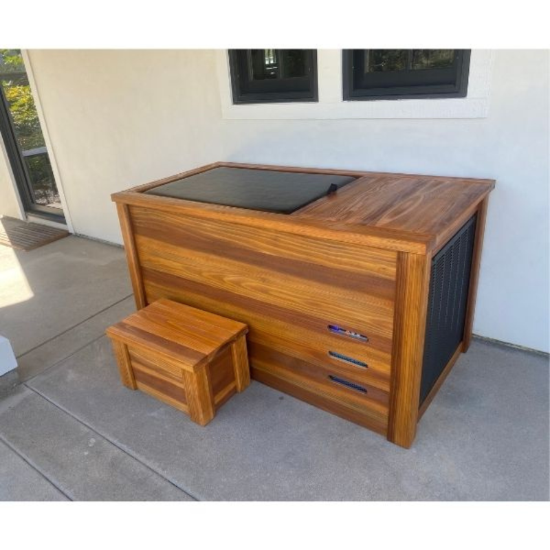 Kooru Cold Plunge Tub | Handcrafted Redwood Cold Plunge with Shou Sugi Ban Finish