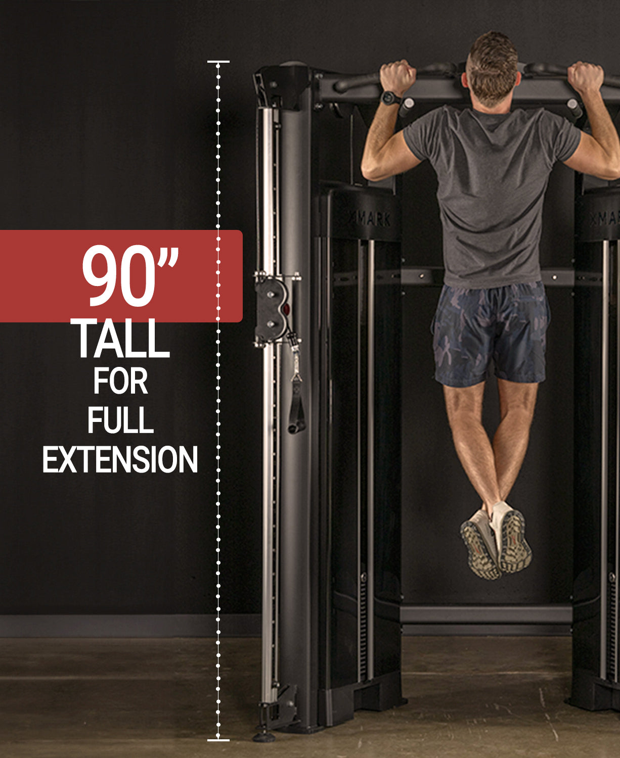 XMARK Functional Trainer With Dual 230 lb Weight Stacks