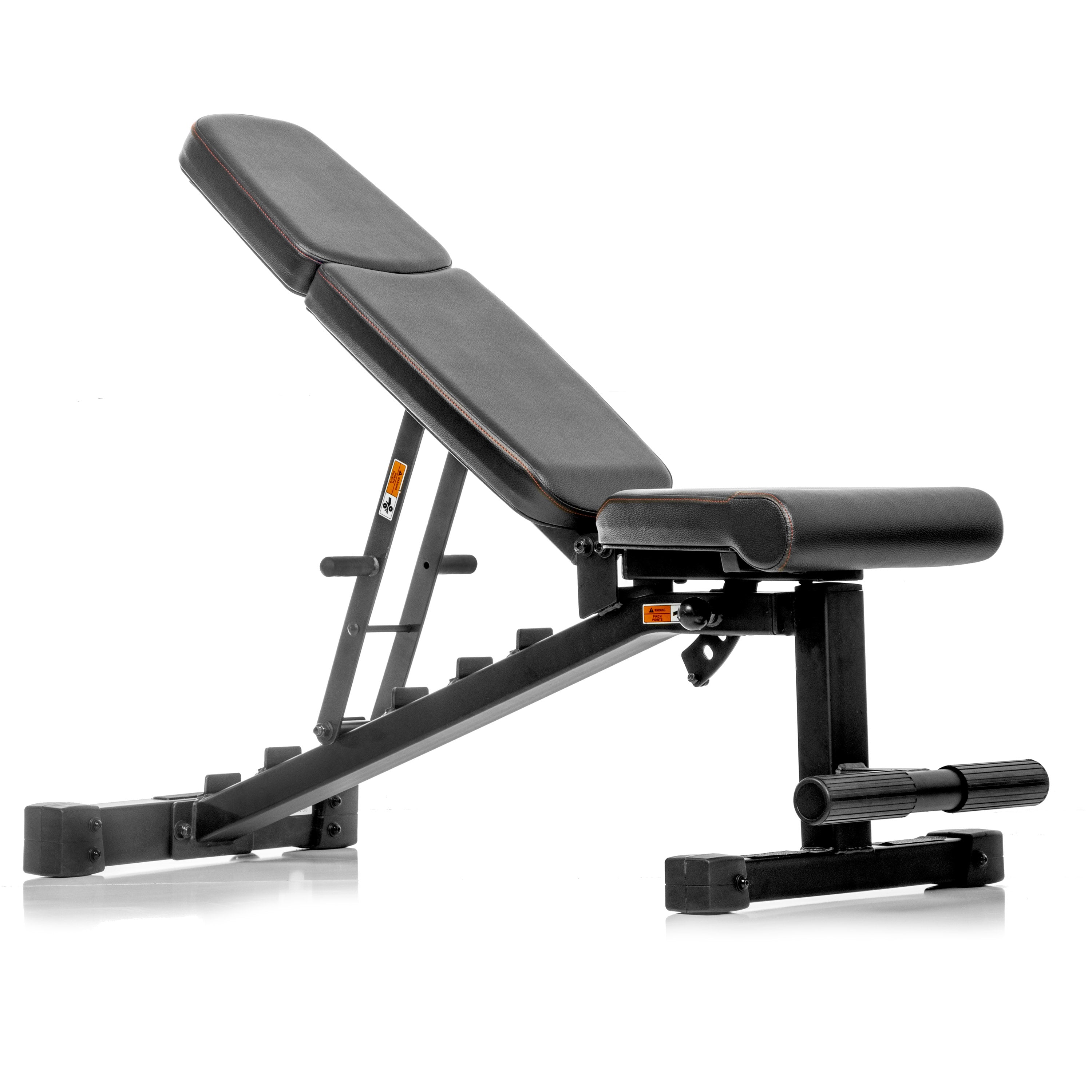 XMARK 5-50 lb Hex Dumbbell Set with Rack and Weight Bench