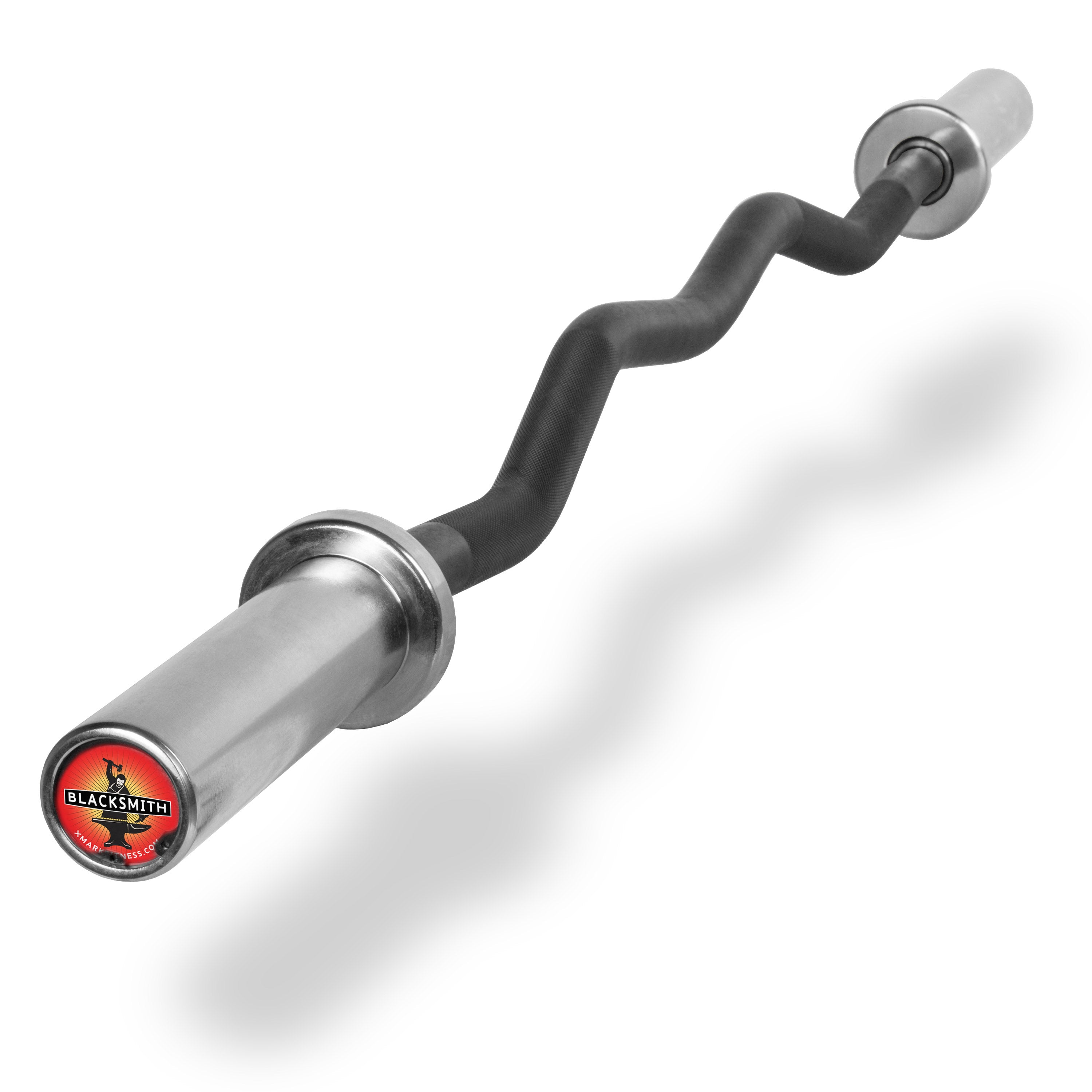 XMARK - Blacksmith EZ Curl Bar, Fits Olympic Weight Plates