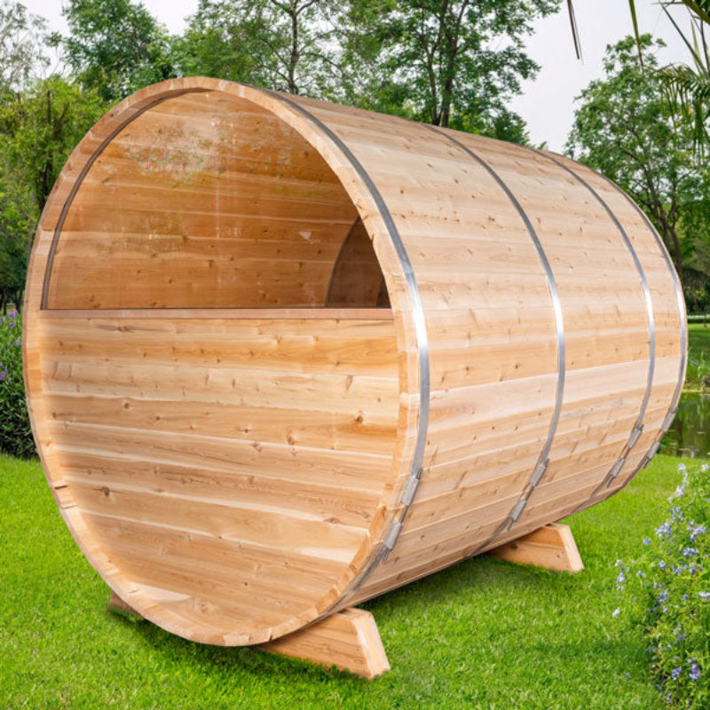 Leisurecraft Serenity MP Barrel Sauna – Canadian Timber Collection