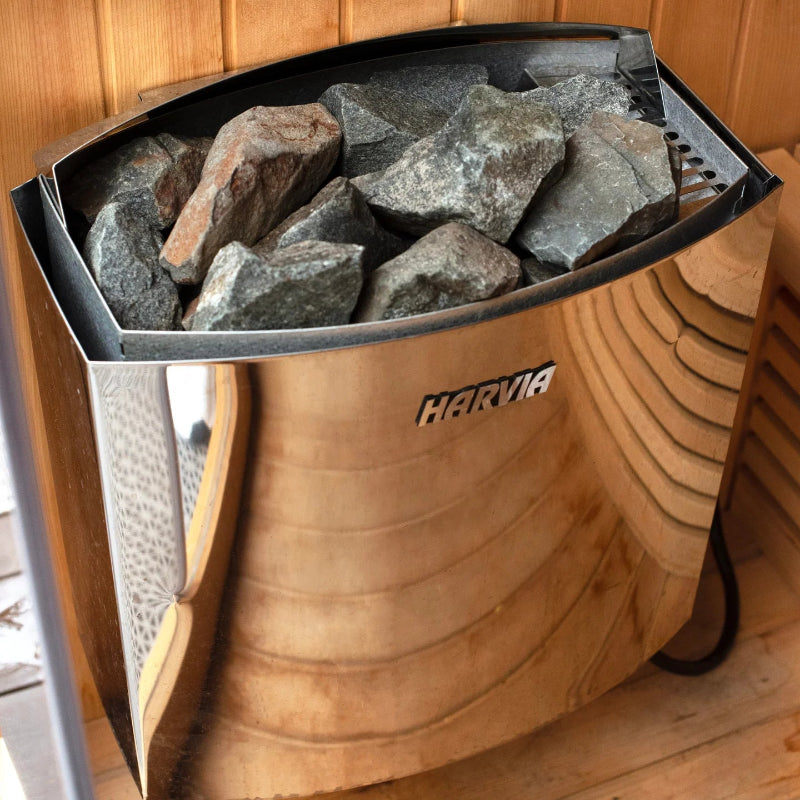 Revive 6-Person Traditional Sauna – Hemlock Wood, 8 kW Heater, Outdoor Ready
