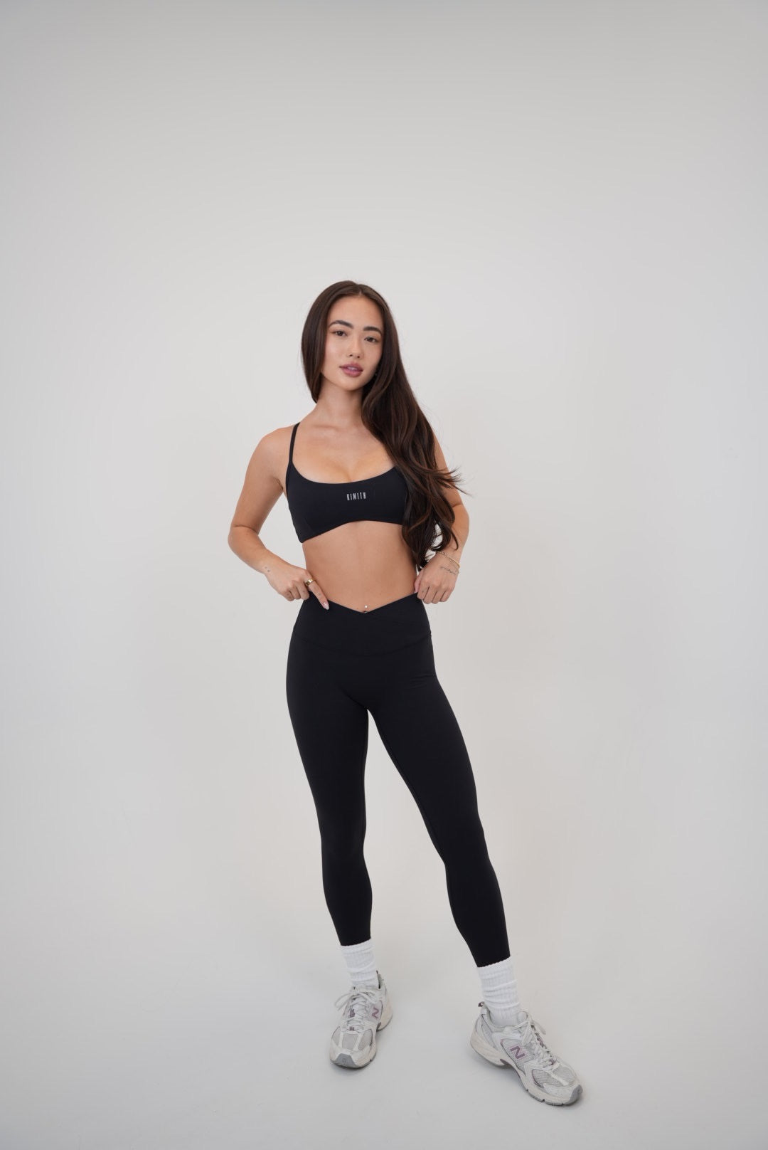My Time Is Divine Black Sculpt V-Waist Legging