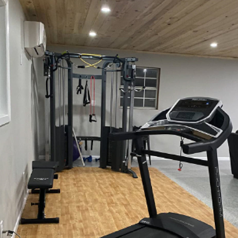 XMARK Functional Trainer Cable Machine with Dual 200 lb Weight Stacks