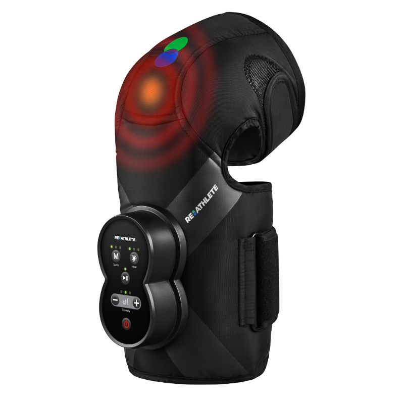 XPRESS Knee Massager - Air Compression & Heat Therapy for Knee, Calf & Thigh - 3 Intensity Levels, Rechargeable