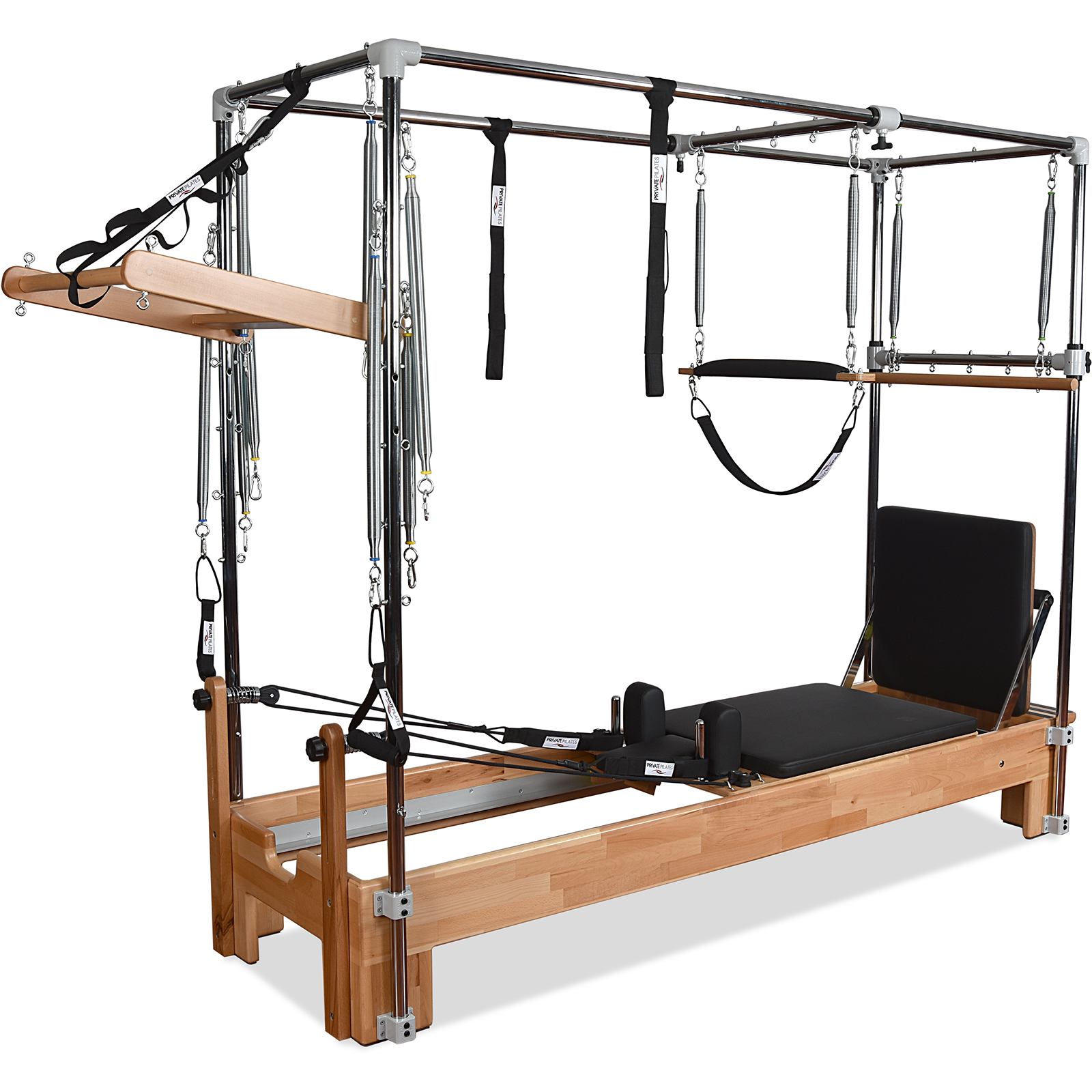 Private Pilates Premium Wood Cadillac-Reformer Bundle – Professional Studio Combo System