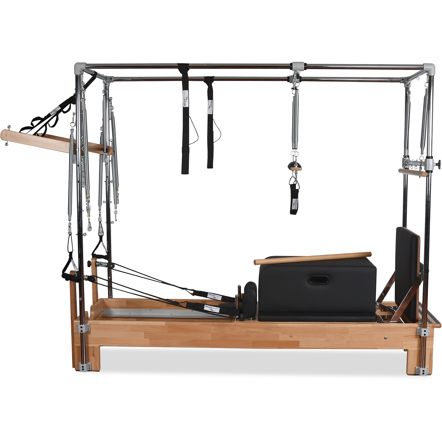 Private Pilates Premium Wood Cadillac-Reformer Bundle – Professional Studio Combo System