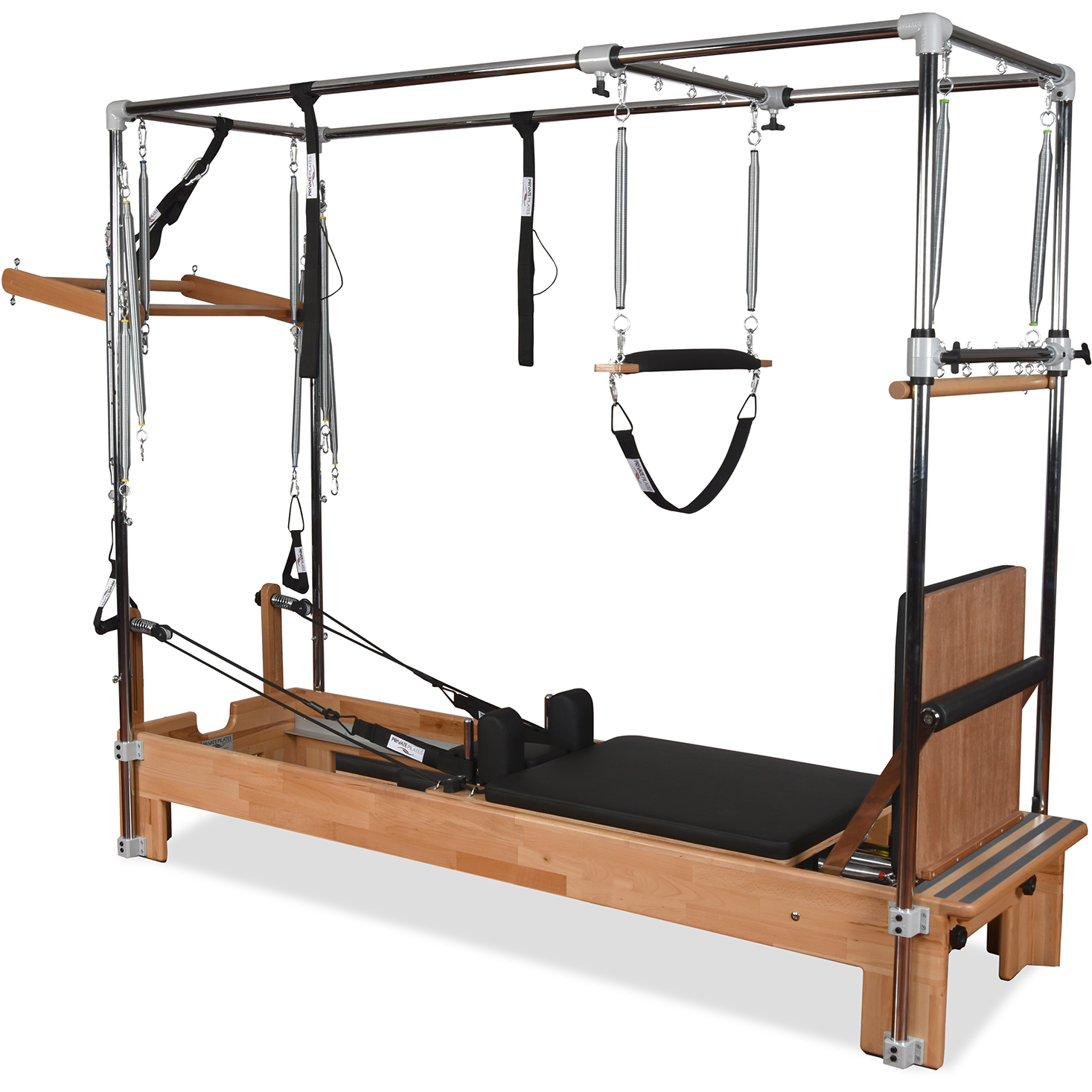 Private Pilates Premium Wood Cadillac-Reformer Bundle – Professional Studio Combo System