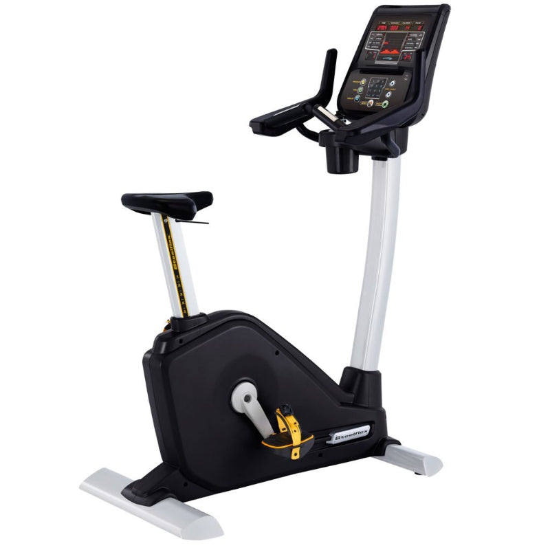FMI Steelflex PB10 Upright Bike | Commercial-Grade | 30 Resistance Levels | Self-Powered | 400 lb Capacity