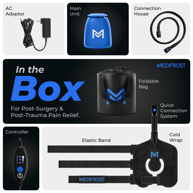 MediFrost Cold Therapy Machine – Wearable & Adjustable Targeted Cold-Wrap System