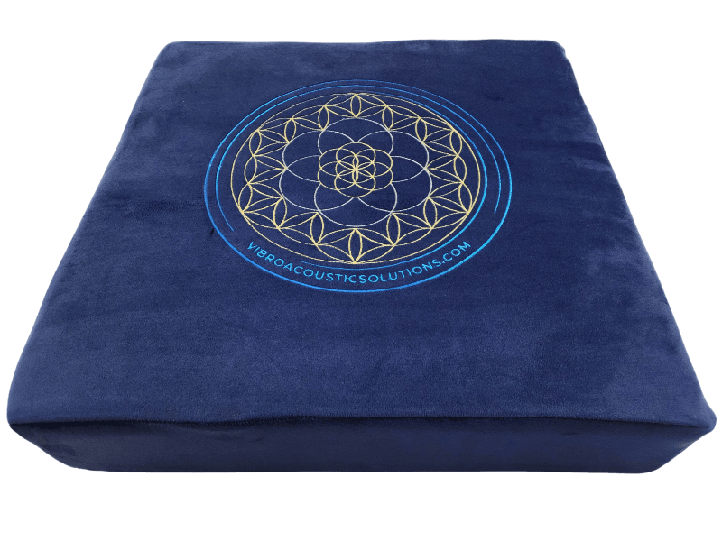 Vibroacoustic Therapy Meditation Cushion - Complete Sound Healing Bundle with 60W Quad Transducers
