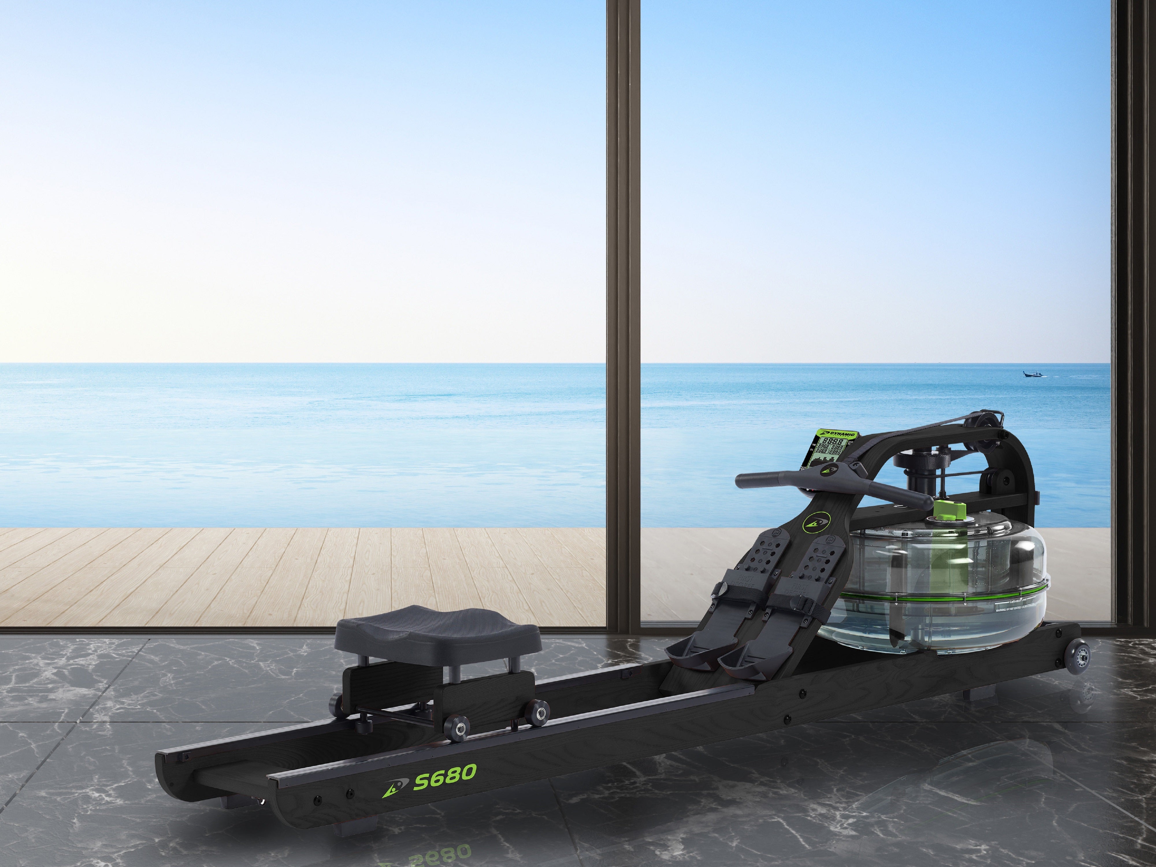 Dynamic Fluid Fitness S680 Timber Rower – Premium American Ash Home & Light-Commercial