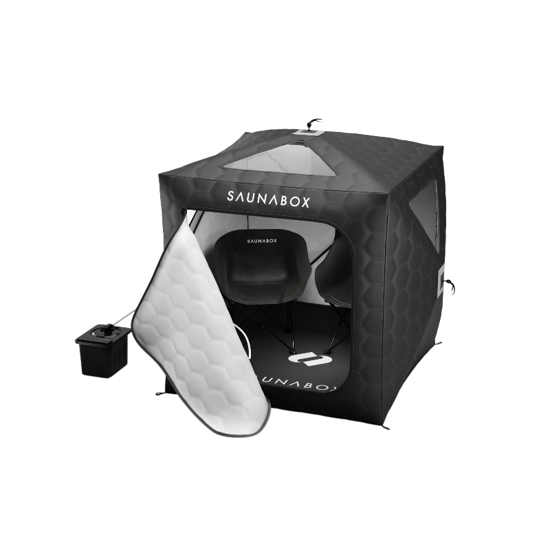 SaunaBox® GO Portable Two-Person Steam Sauna, SmartSteam™ Pro Heating Unit, 1600 W
