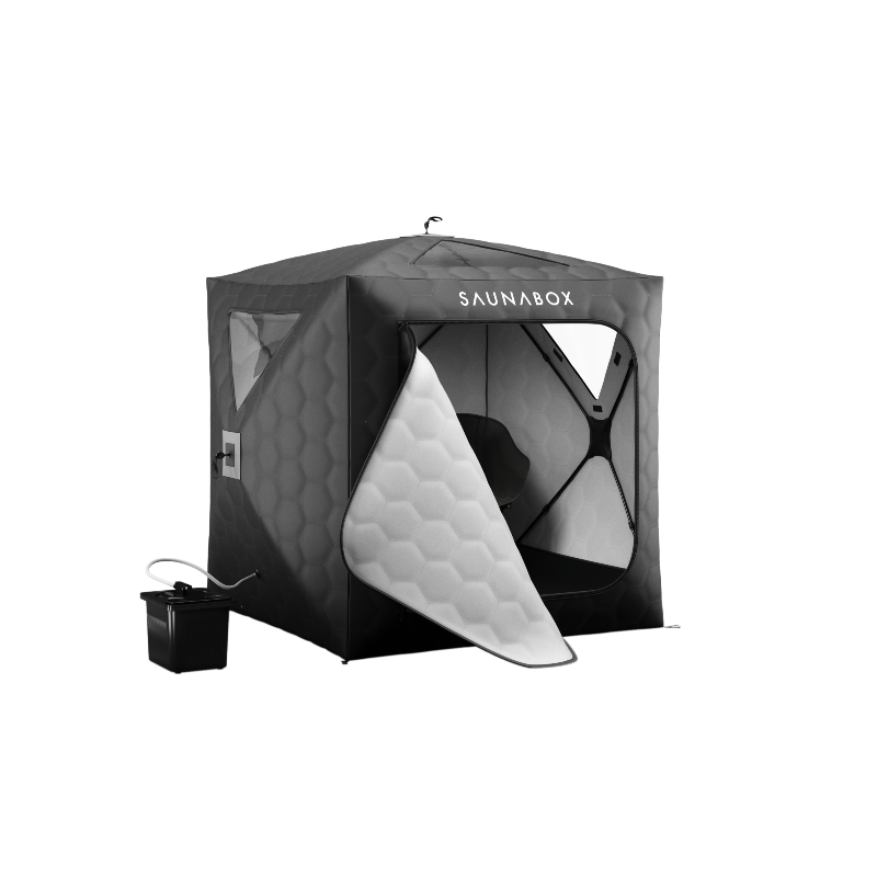 SaunaBox® GO Portable Two-Person Steam Sauna, SmartSteam™ Pro Heating Unit, 1600 W