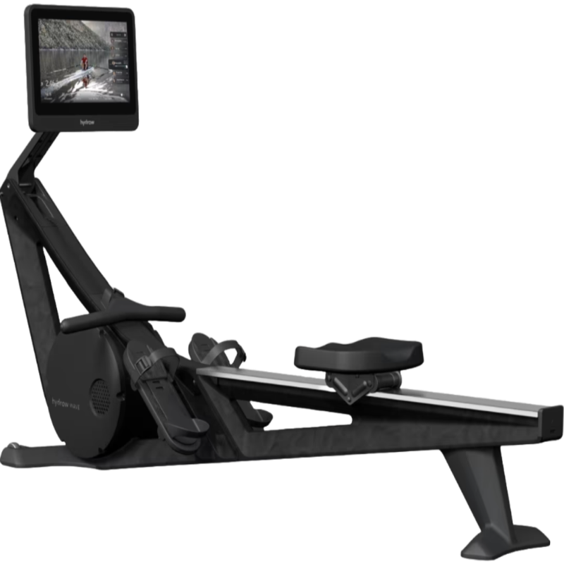 Hydrow Wave Rower – Pirate Black – Compact Smart Connected Rower for Home Training