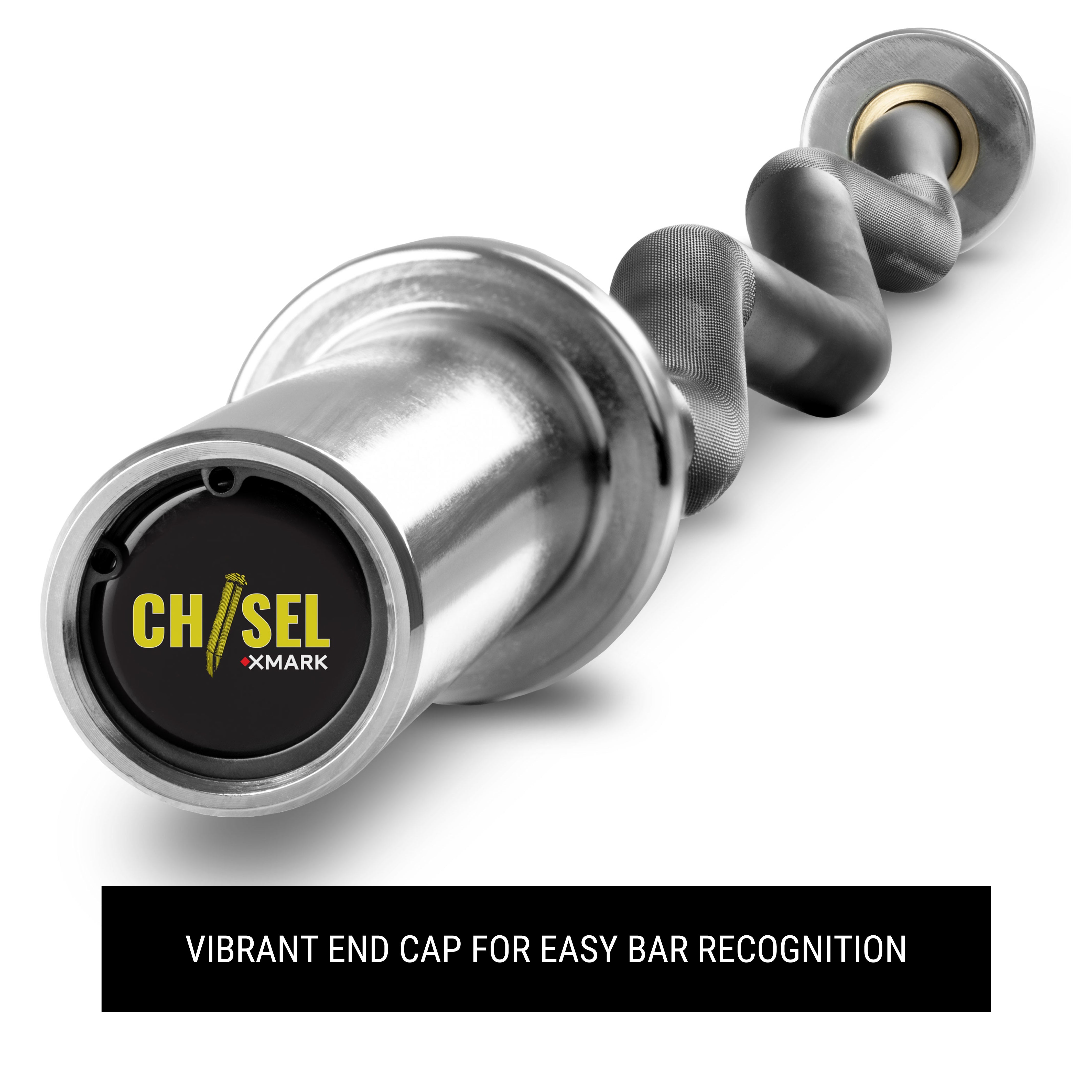 XMARK - Chisel Olympic EZ Curl Barbell, 47 inches