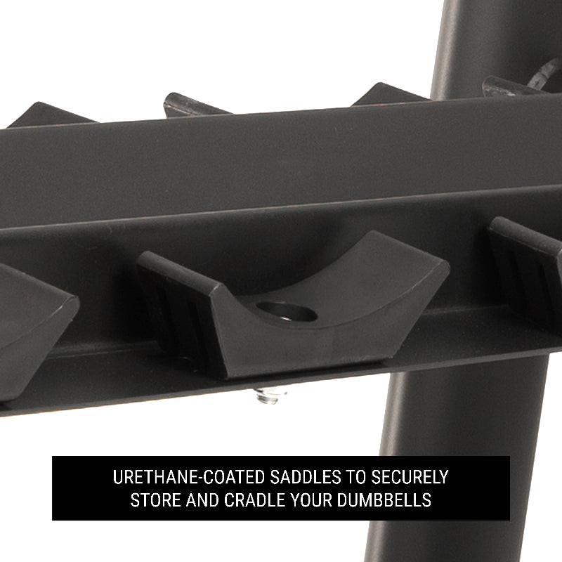 XMARK Commercial 3-Tier Dumbbell Rack – 15 Pair Capacity