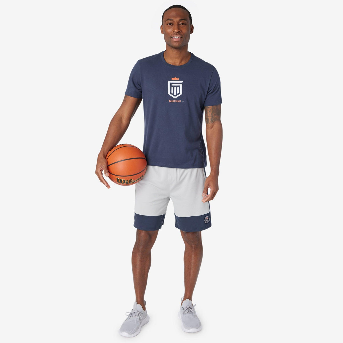 Greatness Wins Men's Basketball Graphic Tee | Navy
