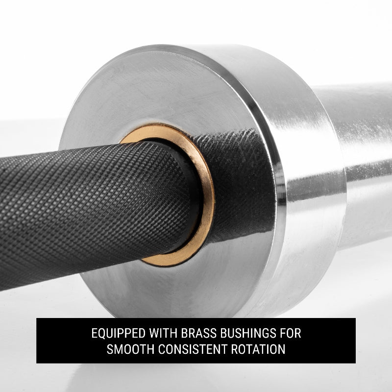 XMARK Blacksmith EZ Curl Bar | Fits 2" Olympic Weight Plates | Ergonomic Arm Training Bar