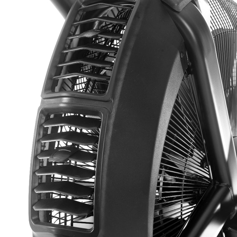 XMARK CAT 5 Hurricane Commercial Air Bike | Belt-Drive | Unlimited Air Resistance | HIIT & Cross-Training | 400 lb Capacity