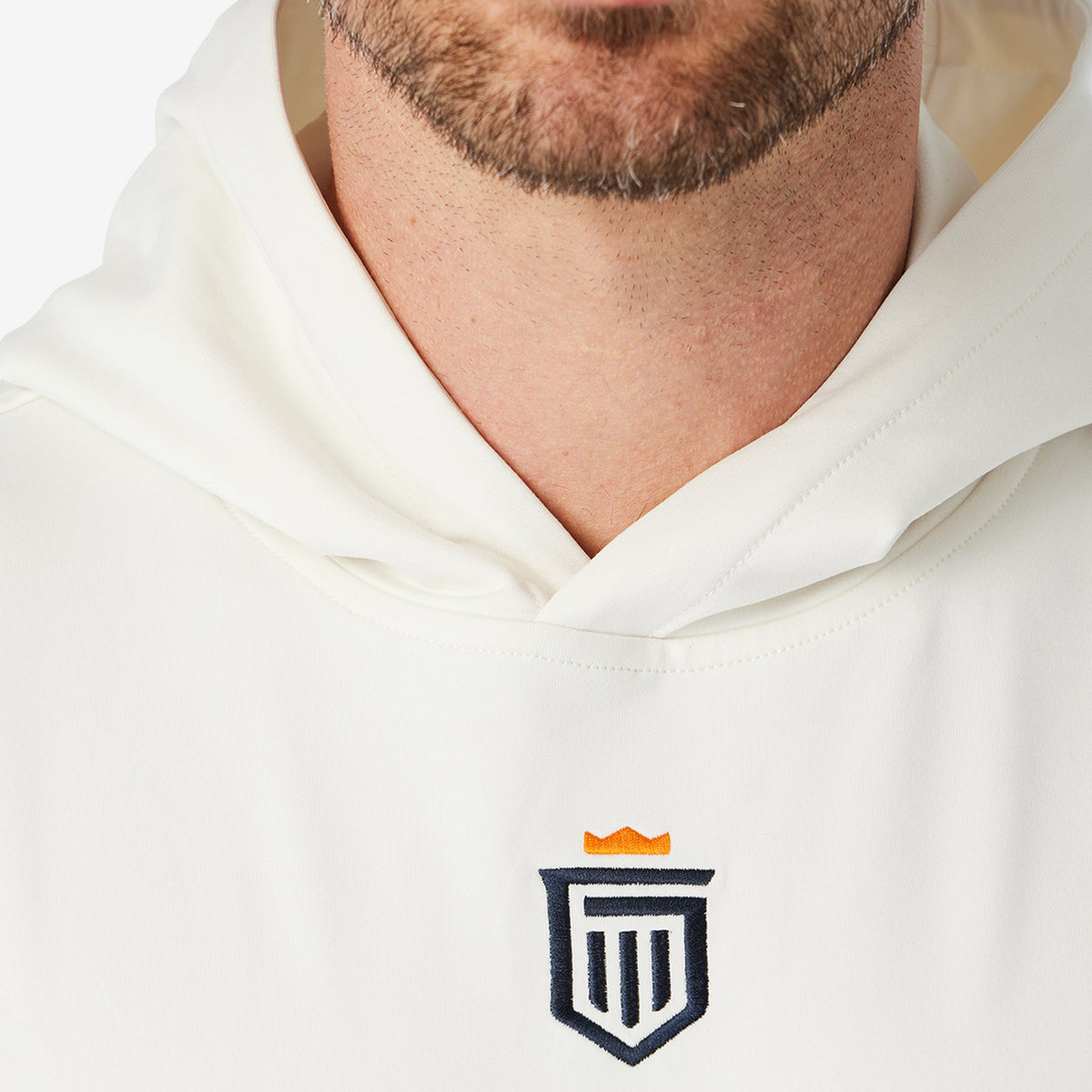 Greatness Wins Men's Core Tech Hoodie | White