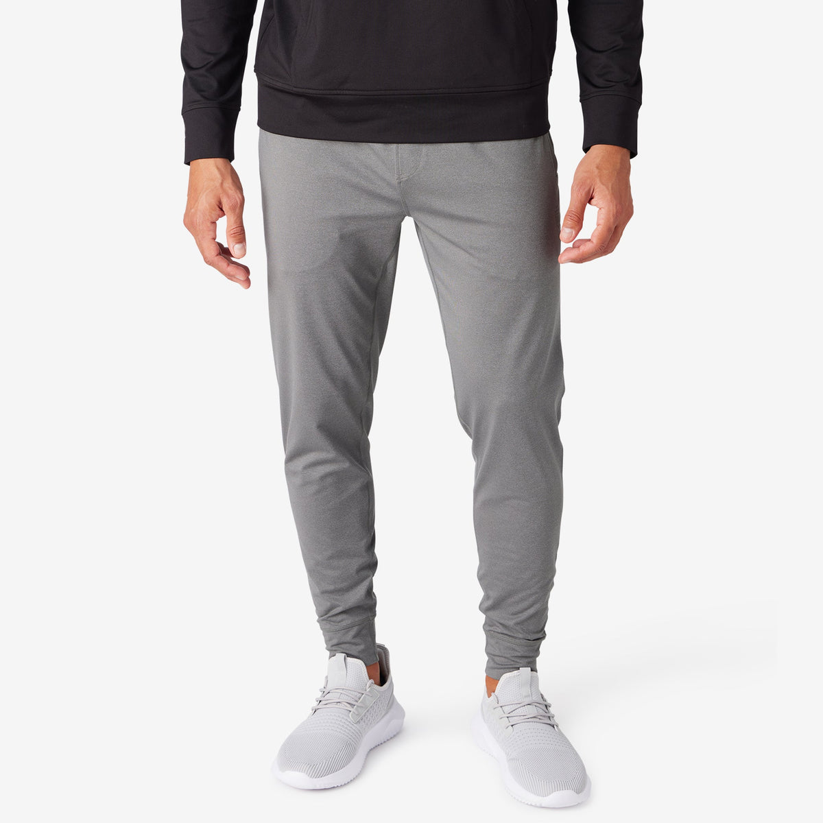 Greatness Wins Men's Core Tech Jogger | Gray Heather