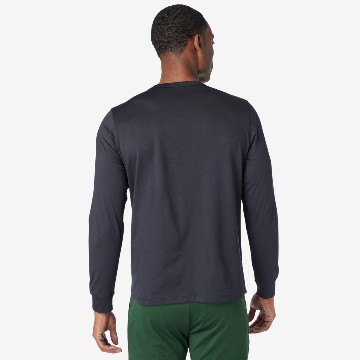Greatness Wins Men's Core Tech Long Sleeve Tee | Black