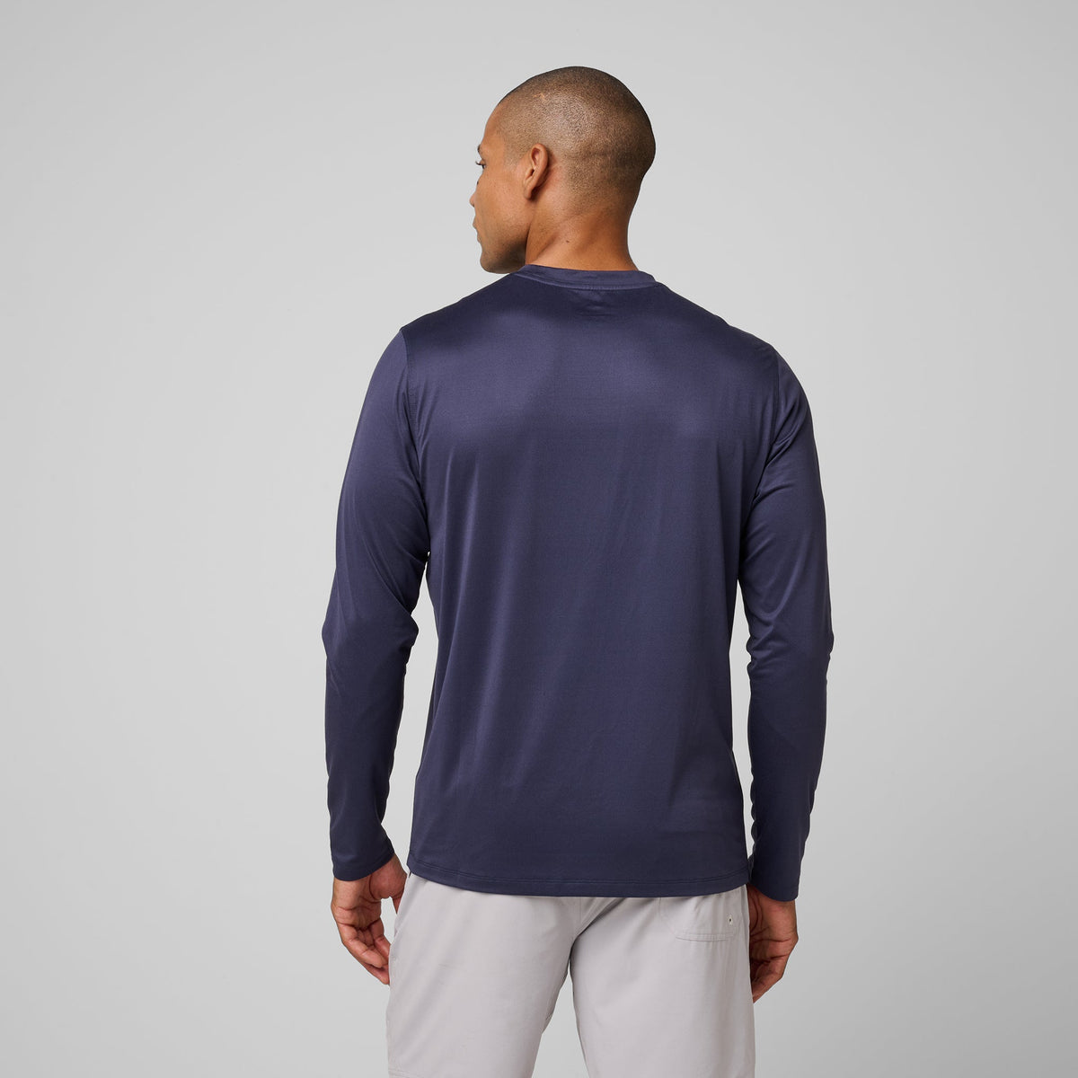 Greatness Wins Men's Core Tech Long Sleeve Tee | Navy