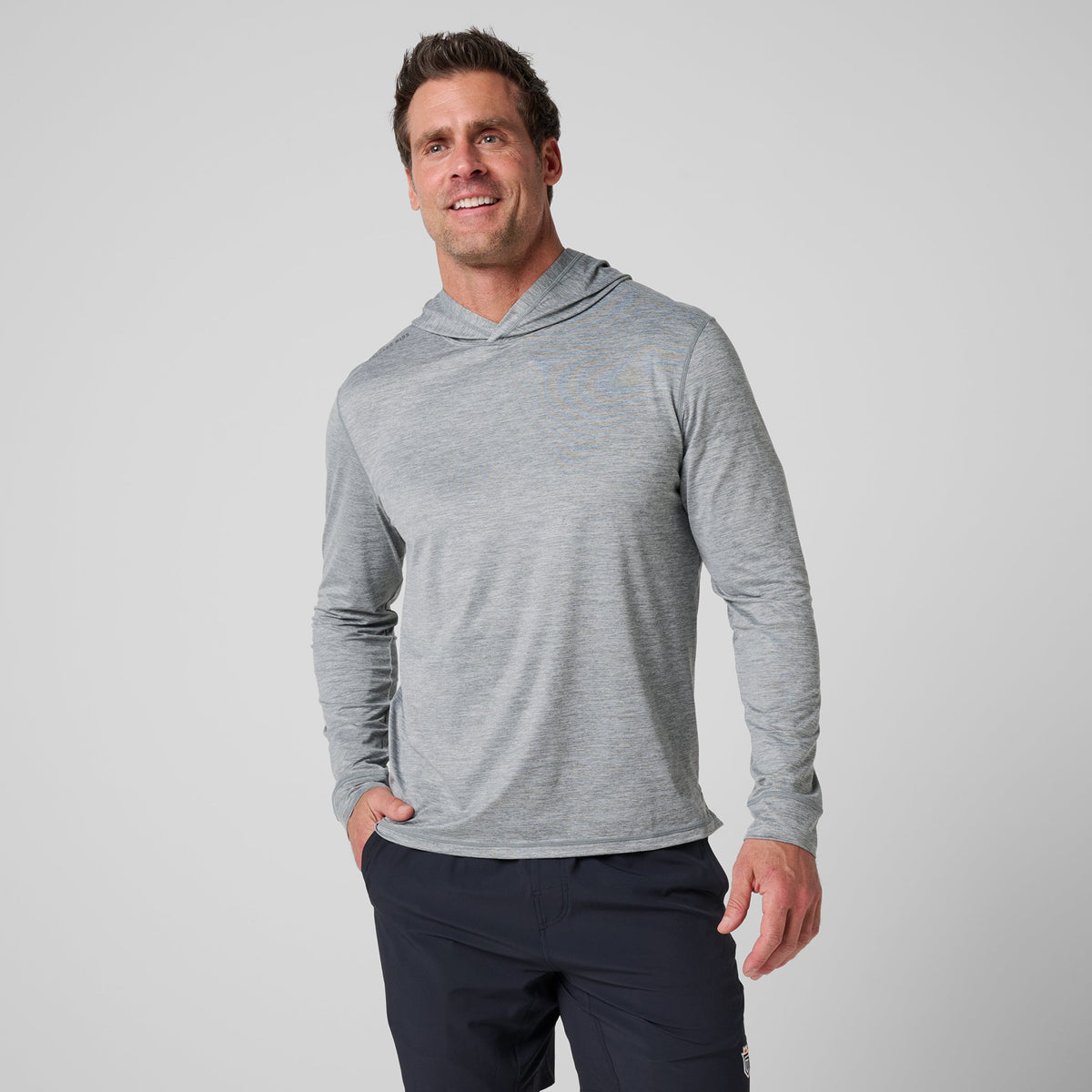 Greatness Wins Men's Core Tech T-Shirt Hoodie | Athletic Gray Heather