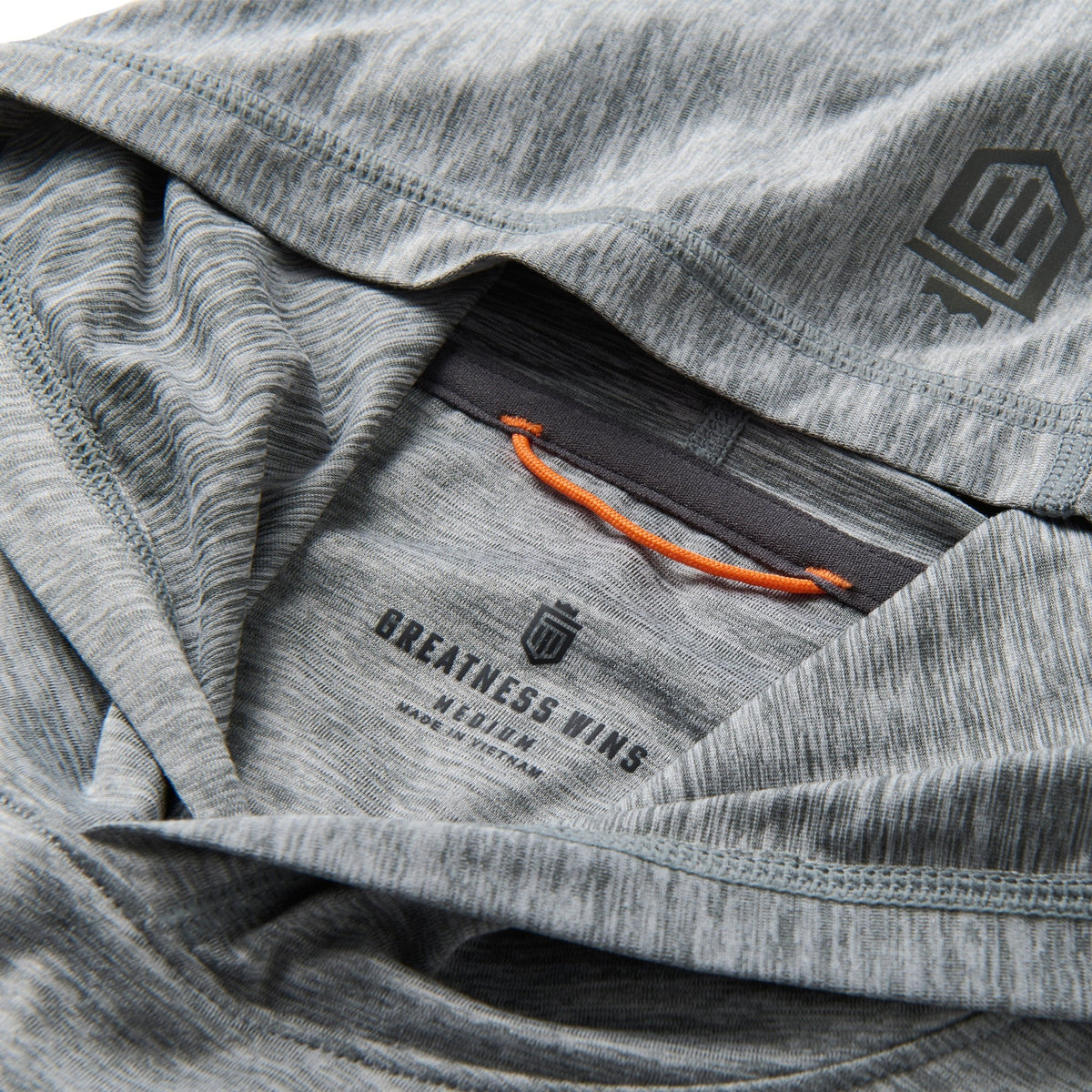 Greatness Wins Men's Core Tech T-Shirt Hoodie | Athletic Gray Heather