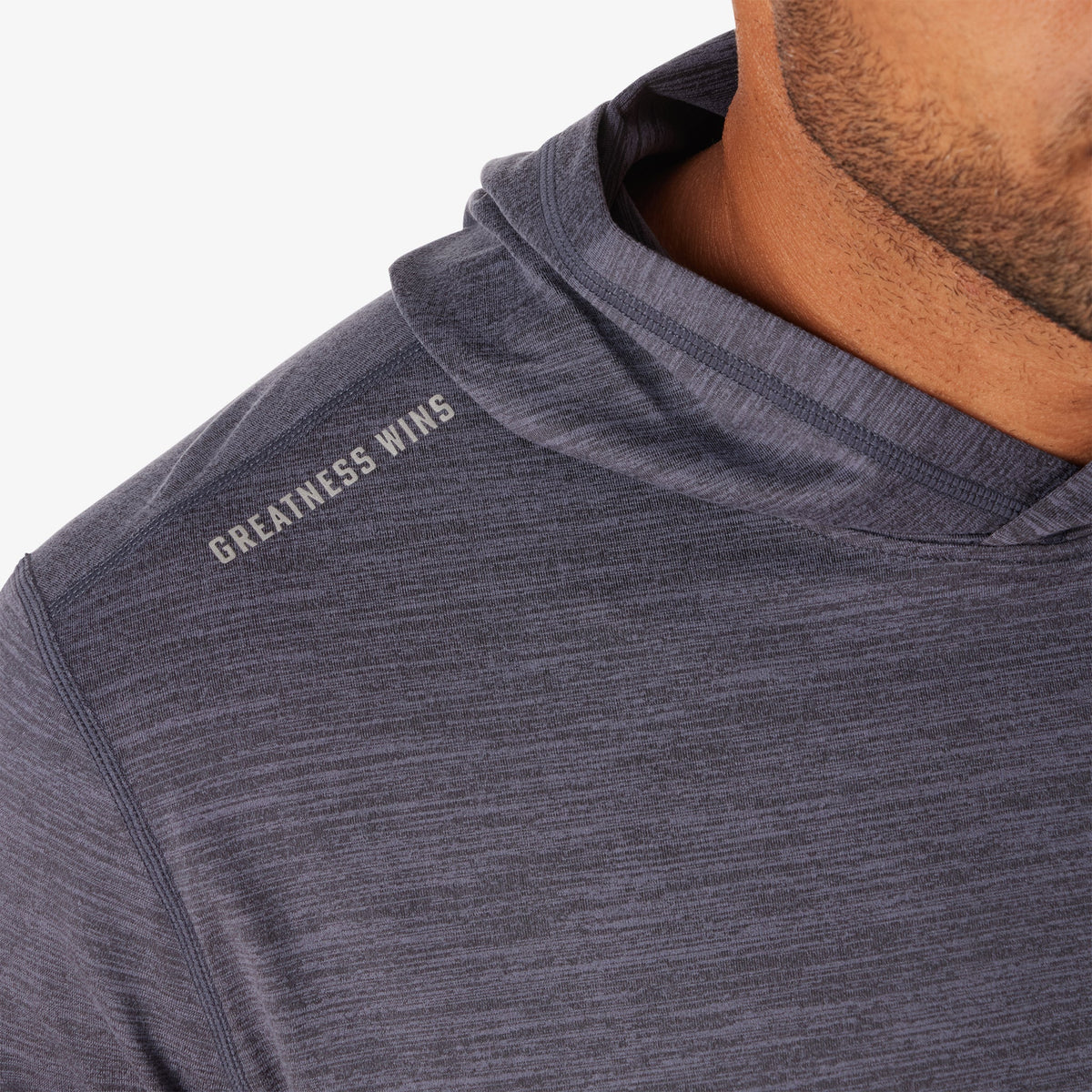 Greatness Wins Men's Core Tech T-Shirt Hoodie | Navy