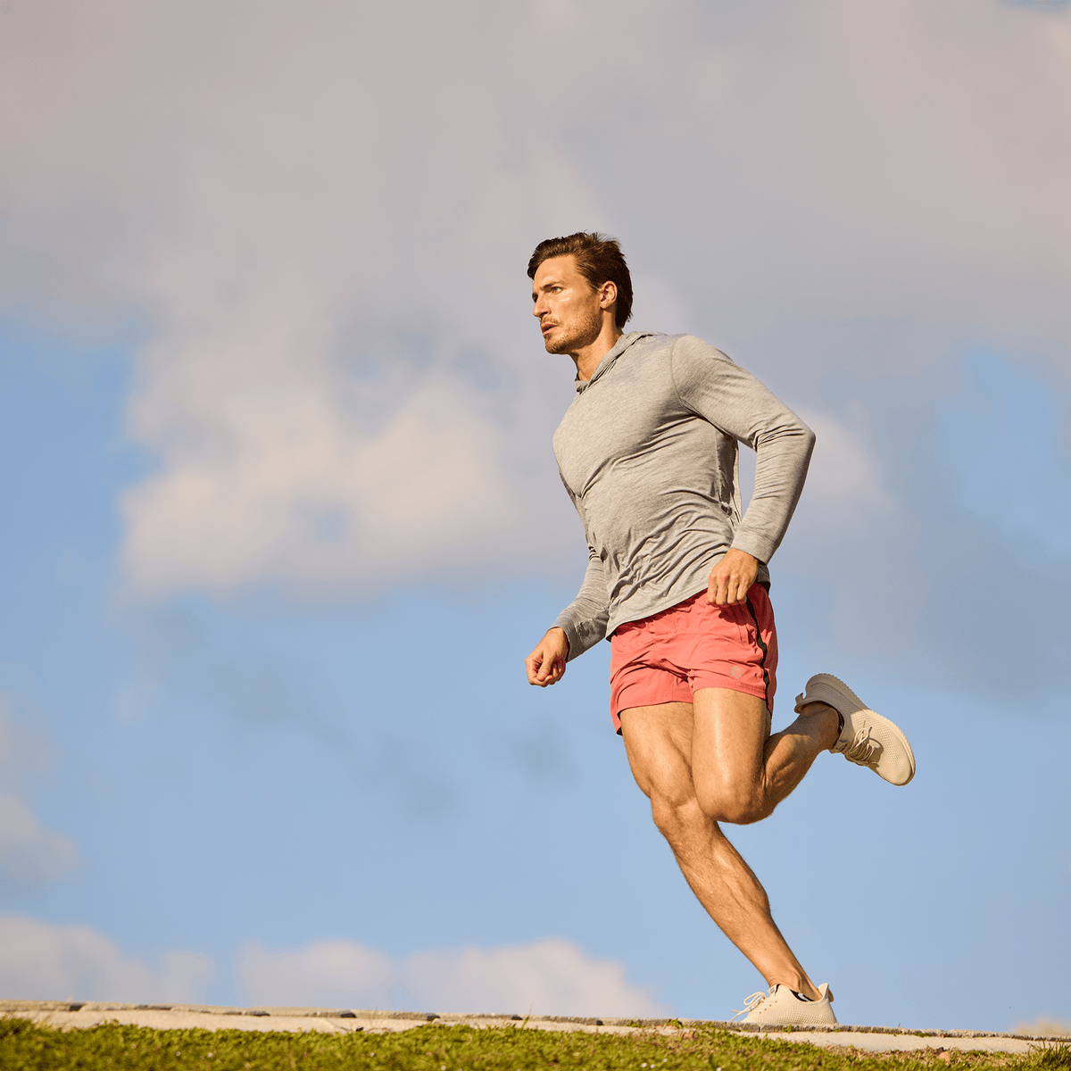 Greatness Wins Men's Core Tech T-Shirt Hoodie | Athletic Gray Heather