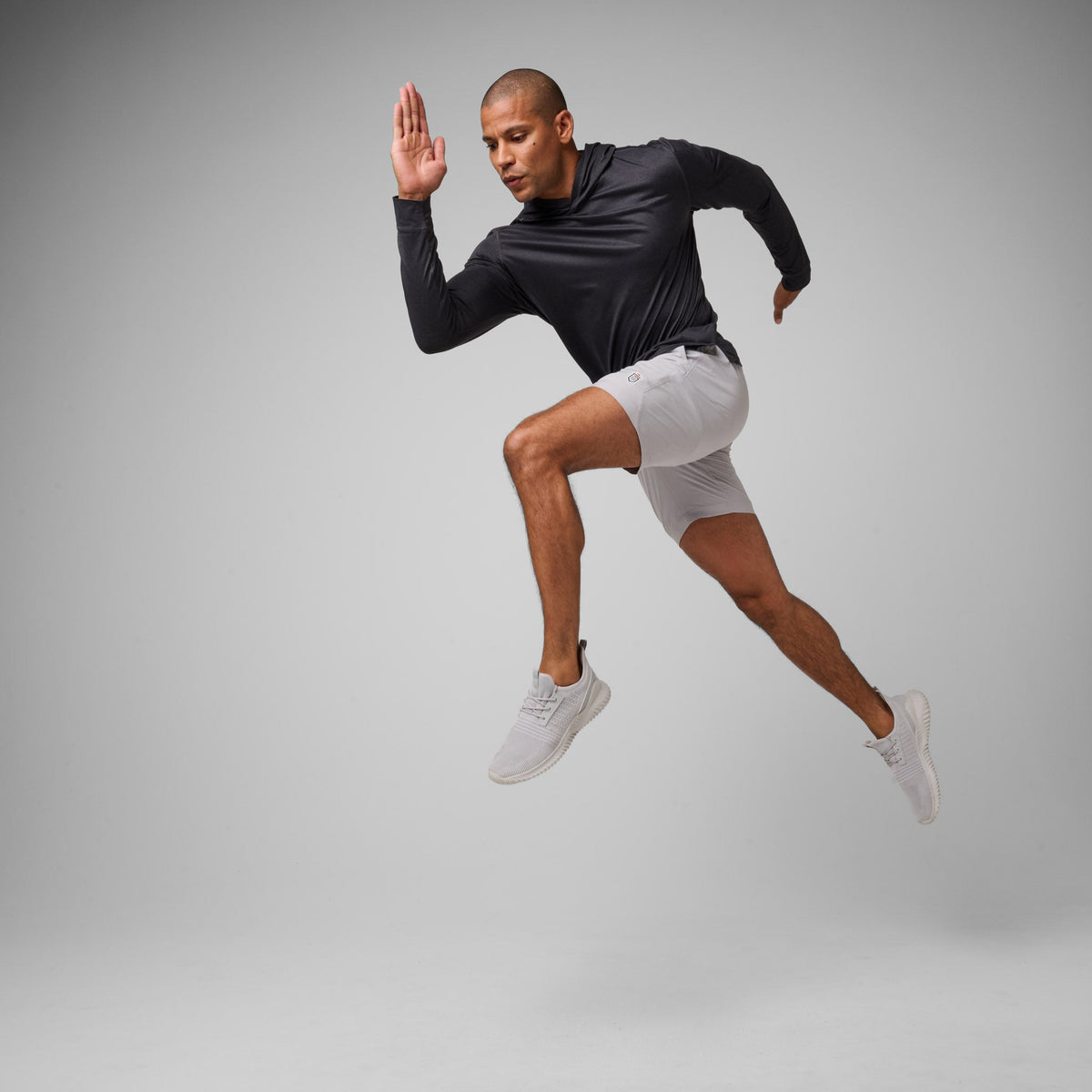 Greatness Wins Men's Core Tech T-Shirt Hoodie | Black Heather