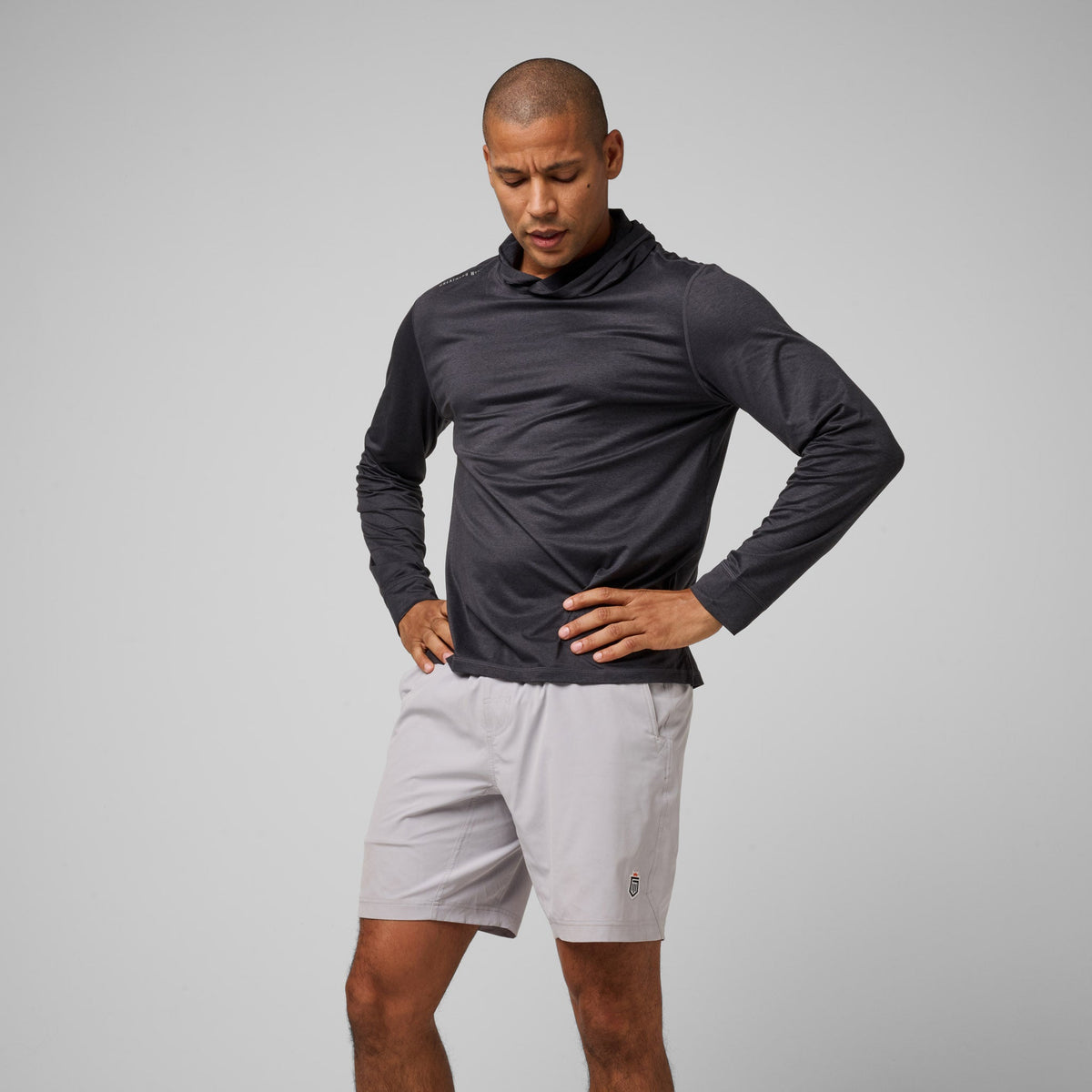 Greatness Wins Men's Core Tech T-Shirt Hoodie | Black Heather