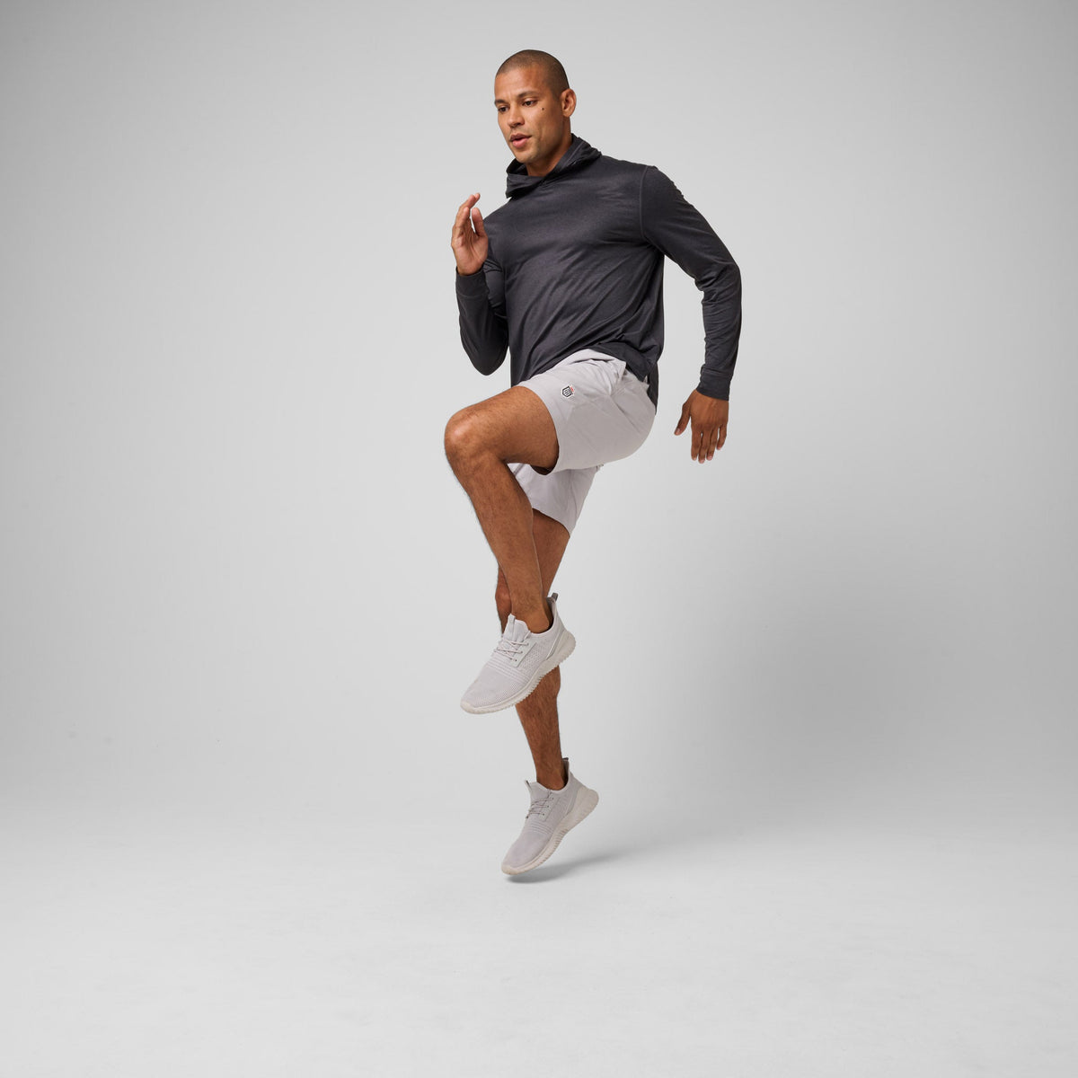 Greatness Wins Men's Core Tech T-Shirt Hoodie | Black Heather