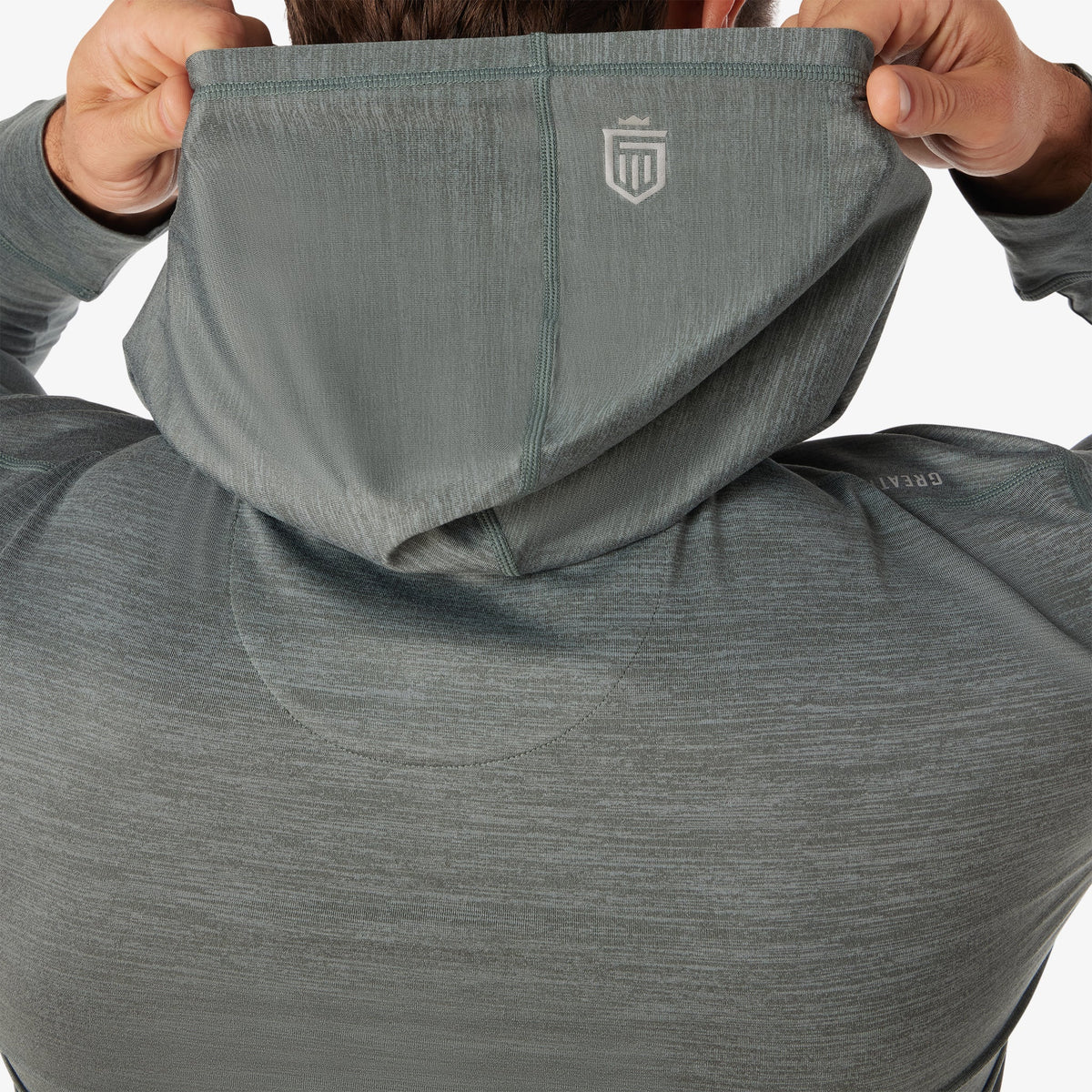 Greatness Wins Men's Core Tech T-Shirt Hoodie | Balsam