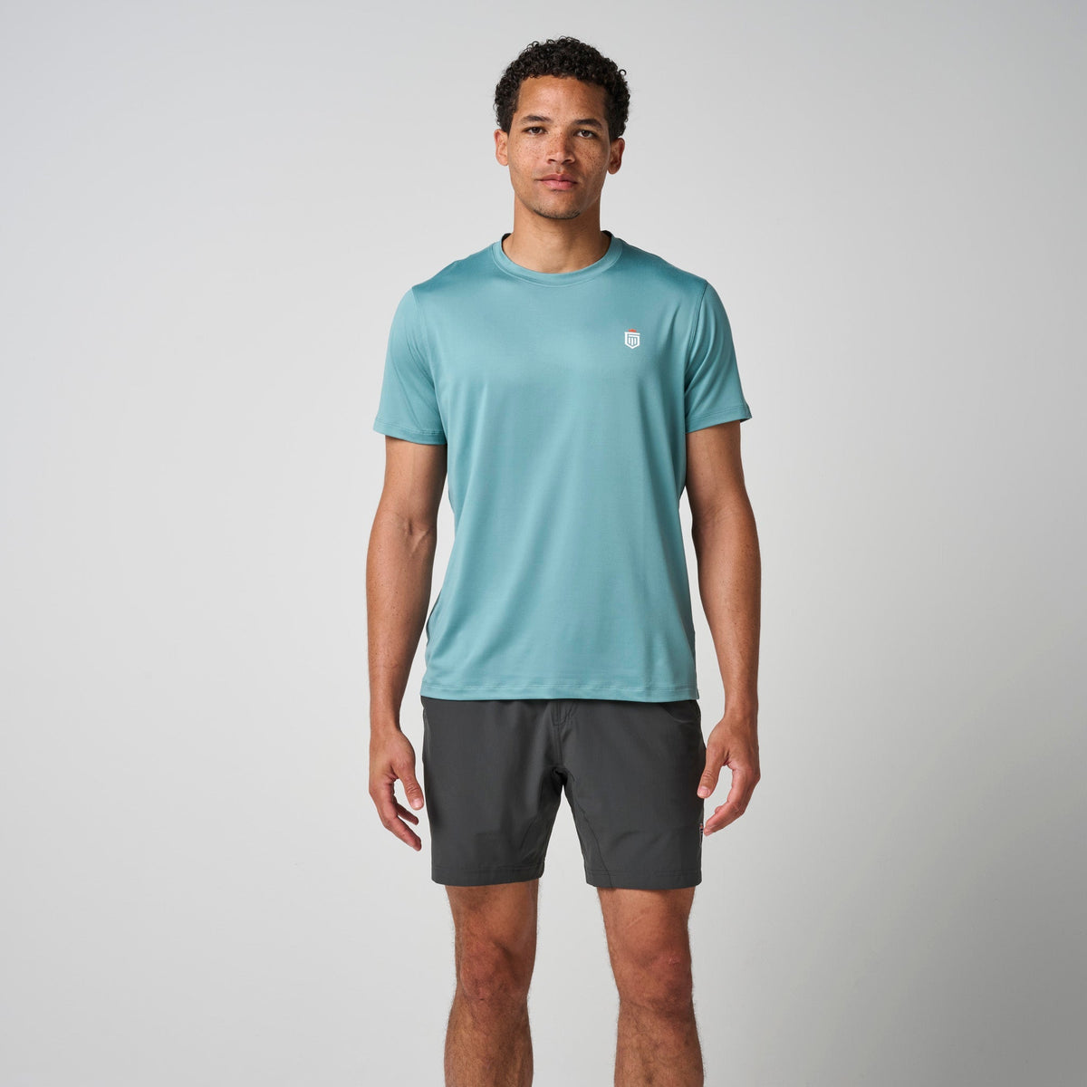 Greatness Wins Men's Core Tech Tee | Sea Spray