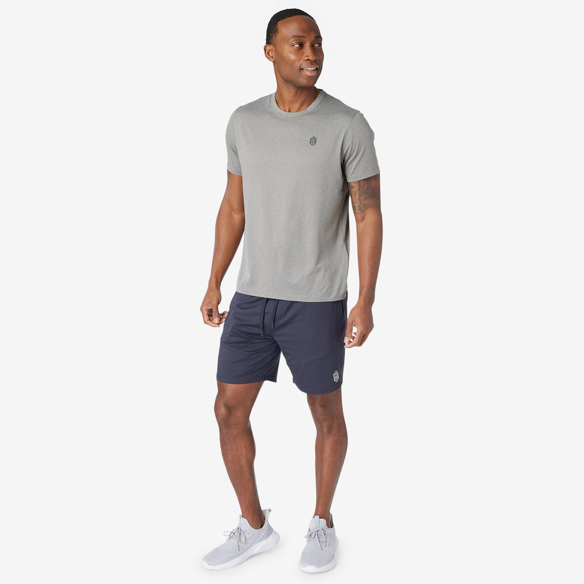 Greatness Wins Men's Core Tech Tee | Athletic Gray Heather