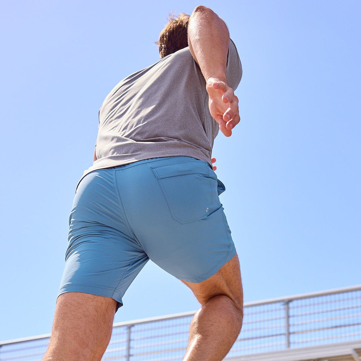 Greatness Wins Men's Core Tech Training Short | Aegean Blue