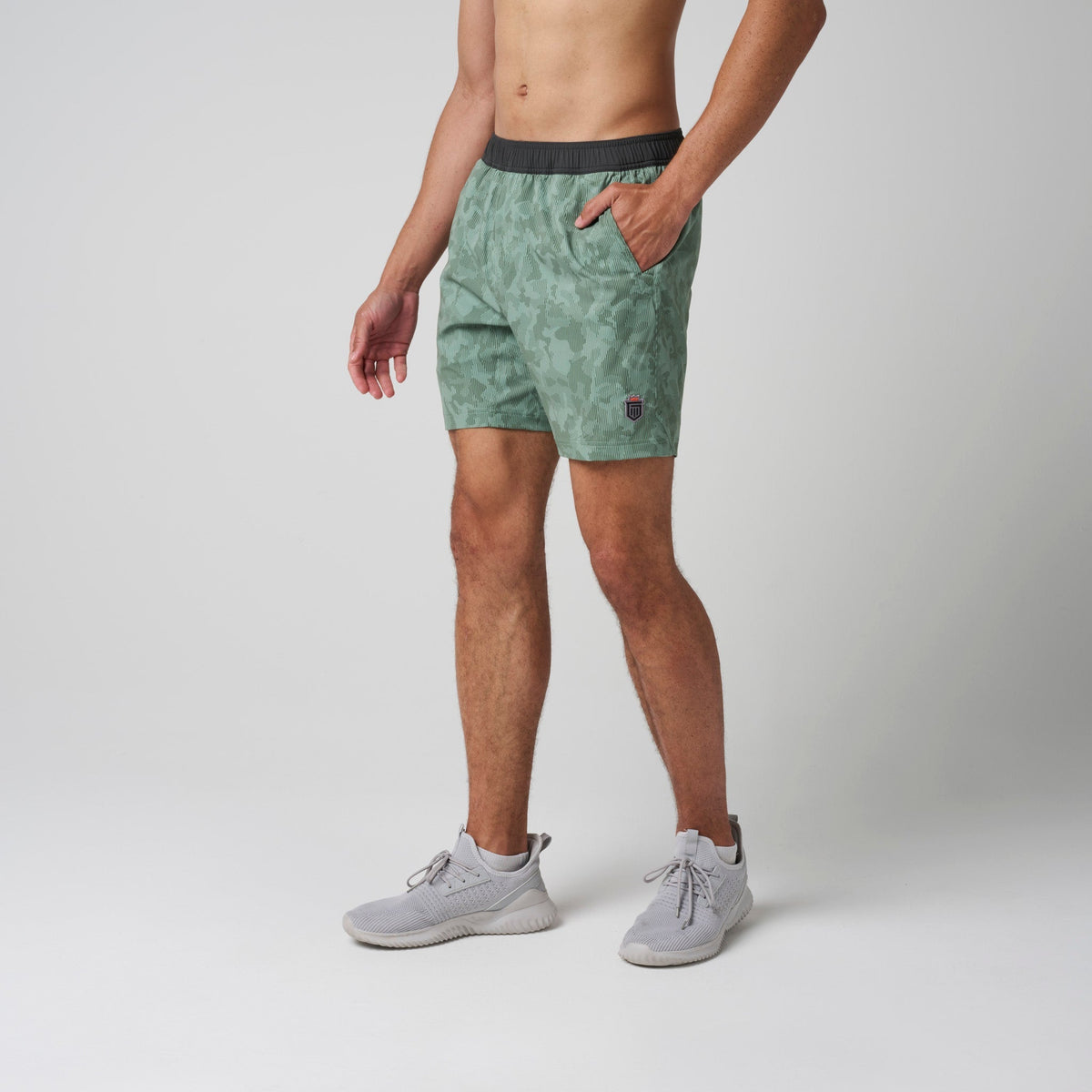 Greatness Wins Men's Core Tech Training Short | Green Jet Camo