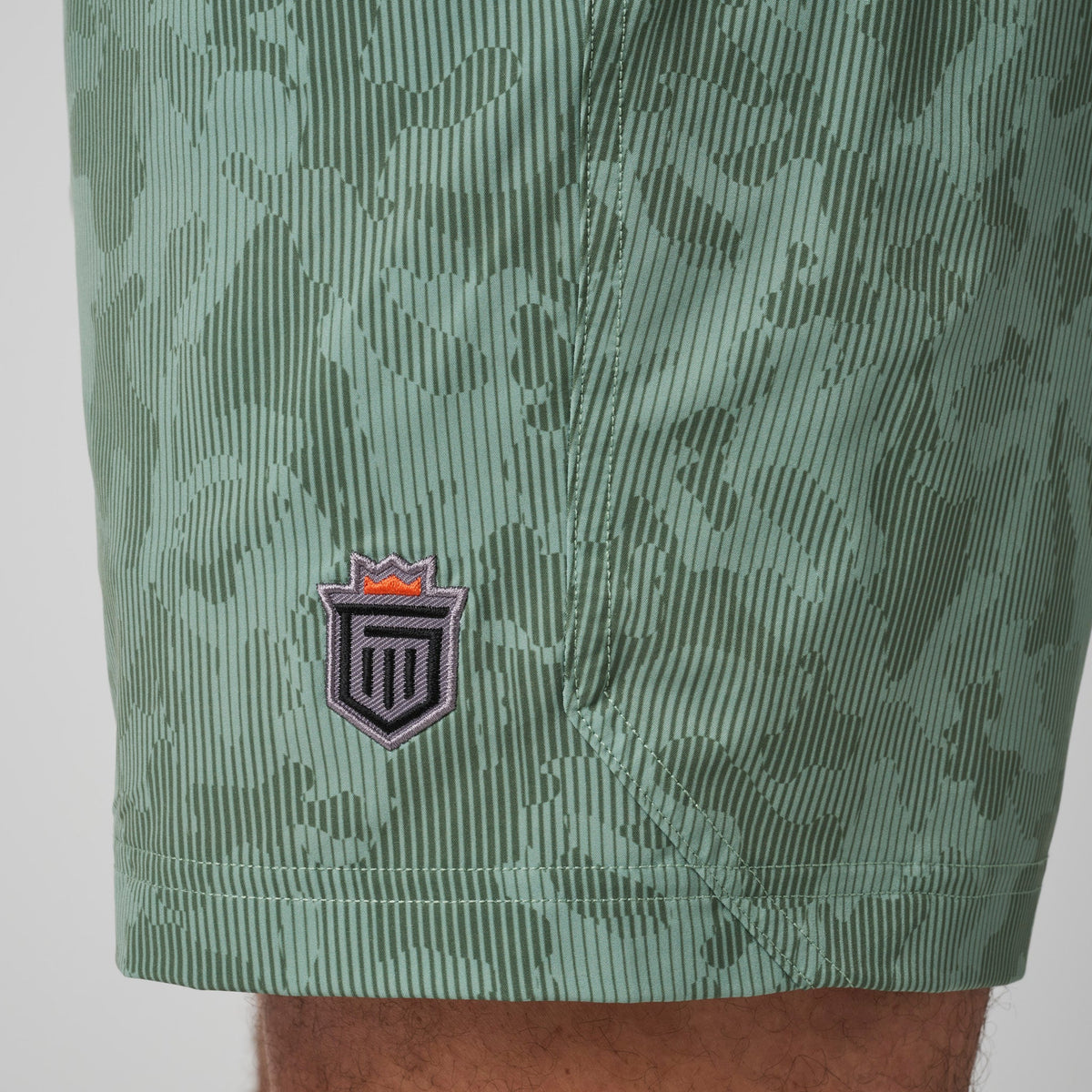 Greatness Wins Men's Core Tech Training Short | Green Jet Camo