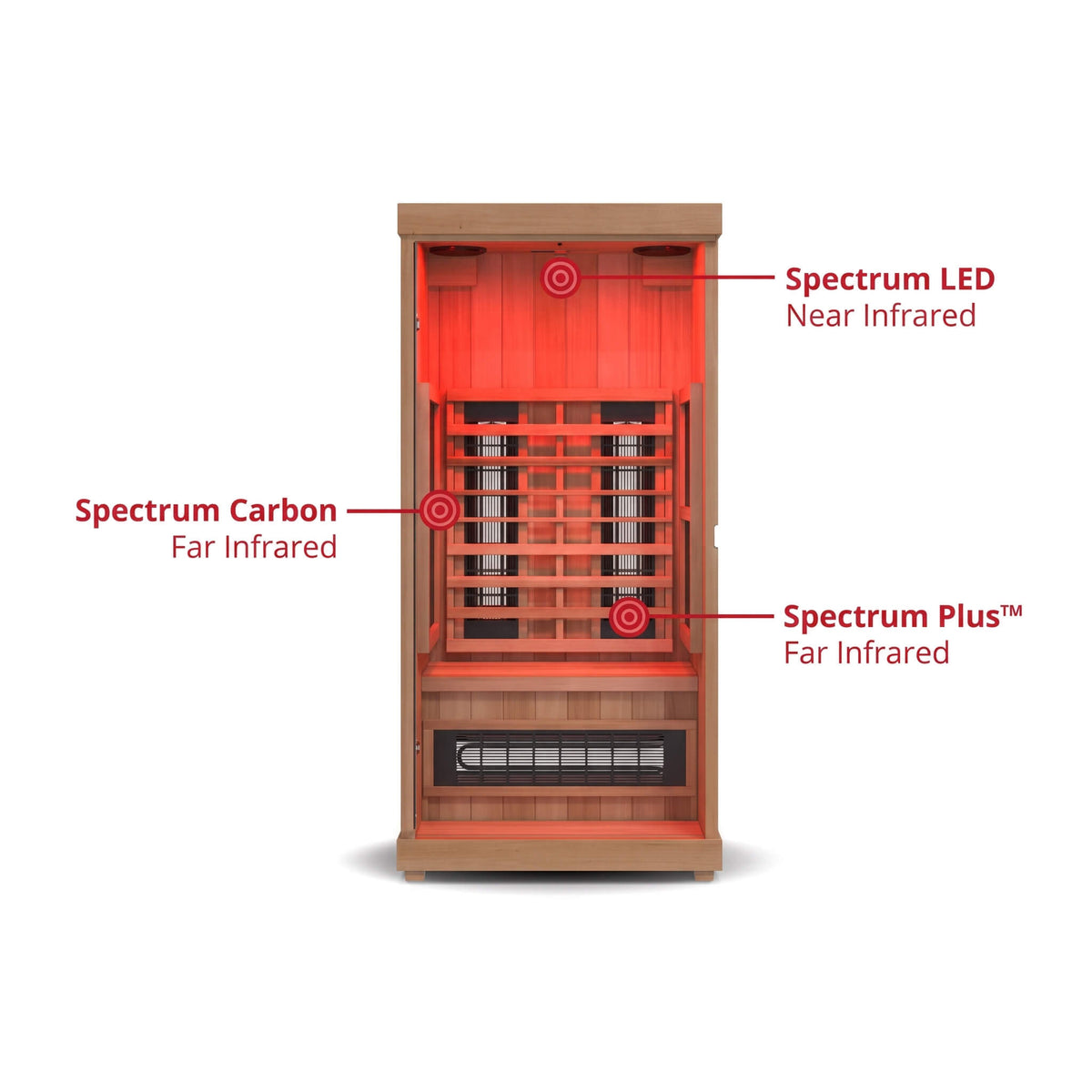 Finnmark FD-1 Full Spectrum 1-Person Home Infrared Sauna With Bluetooth Audio [FD-KN001] (SAK18374)