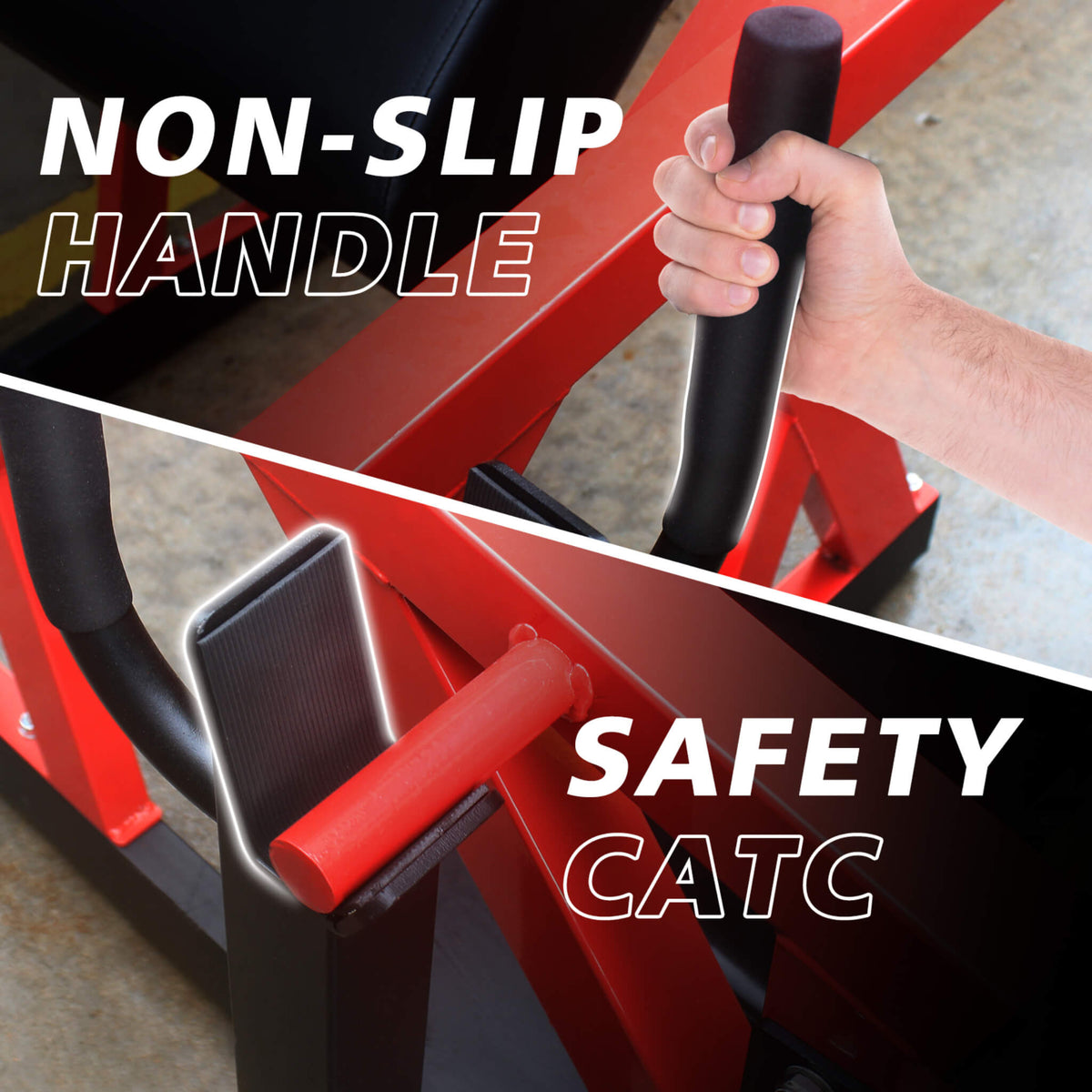 Heavy-Duty High Strength Steel Hip Thruster With Non-Slip Handles And Comfortable Foam Paddings (SAK92581)