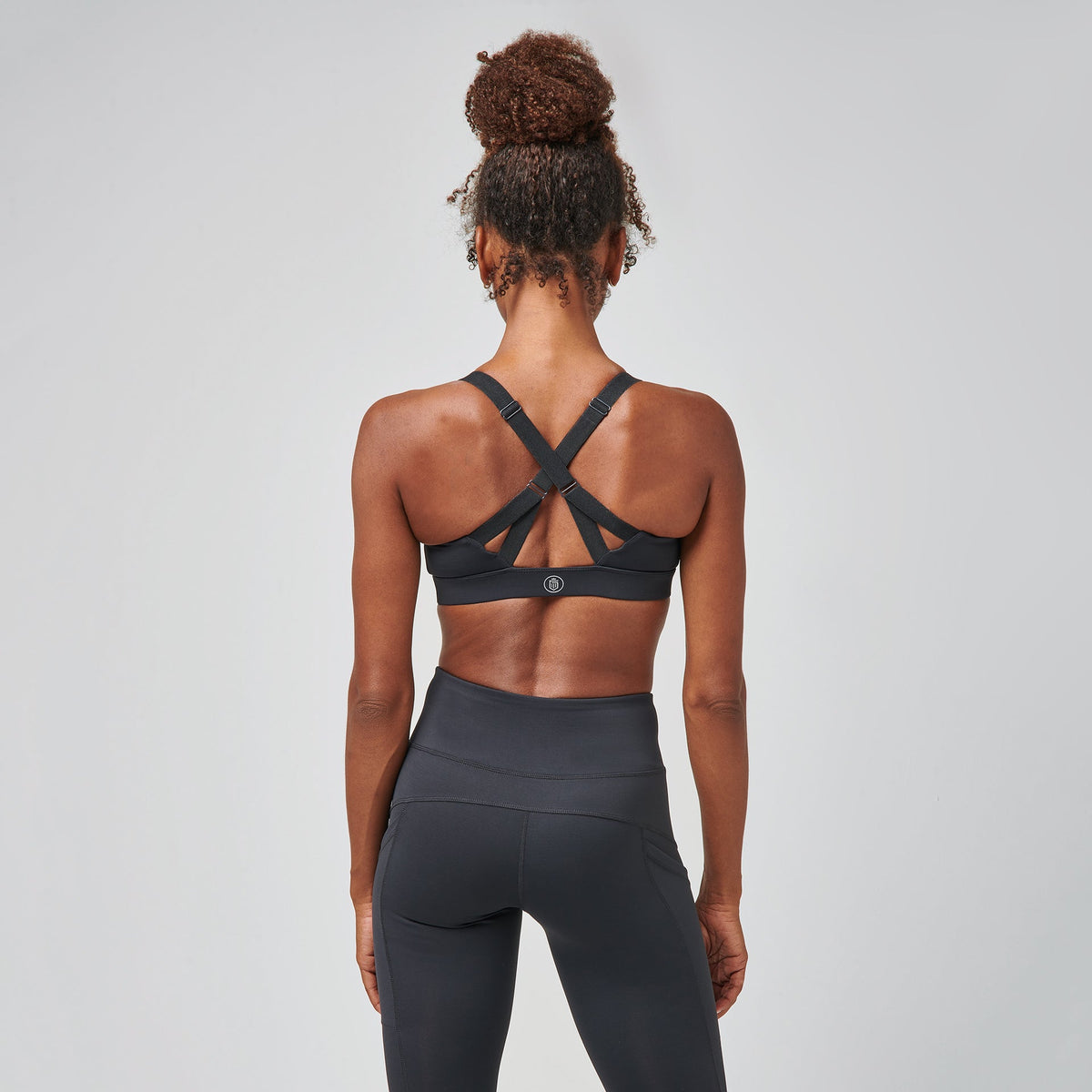 Greatness Wins Women's High Output Sports Bra | Black