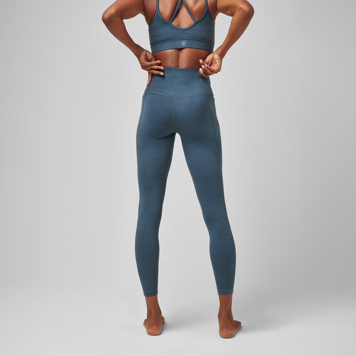 Greatness Wins Women's High Waist Essential Legging | Dark Sky