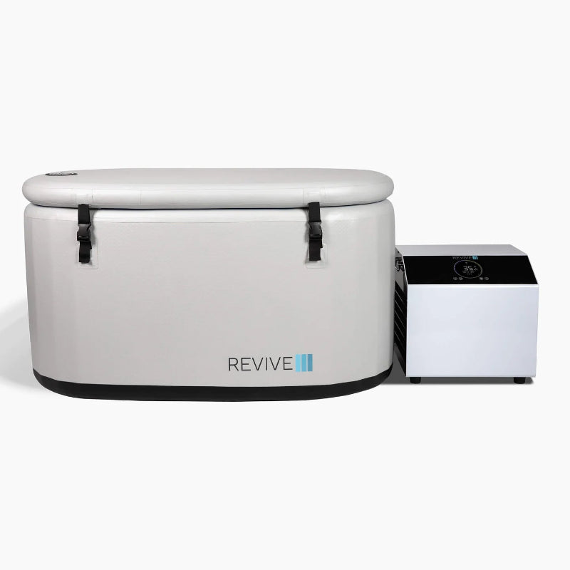Revive Inflatable Plunge with 0.8HP Chiller | Portable dual-temperature system 35°F–107°F
