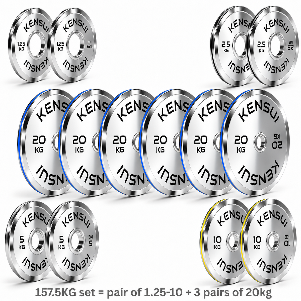 Calibrated Chrome Weight Plates (KGS)