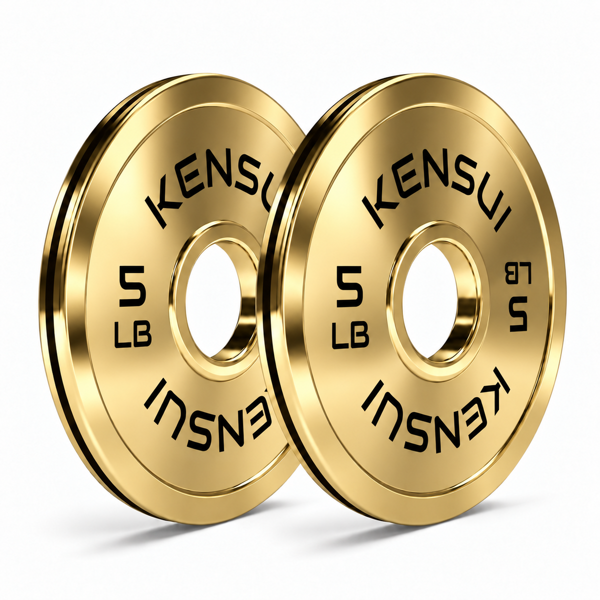 Calibrated Gold Weight Plates (LBS)