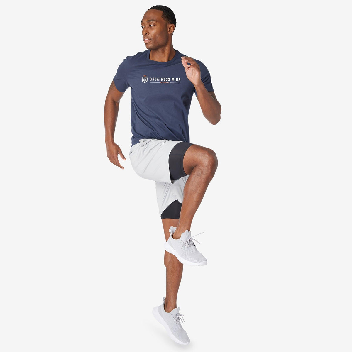 Greatness Wins Men's Logo Graphic Tee | Navy