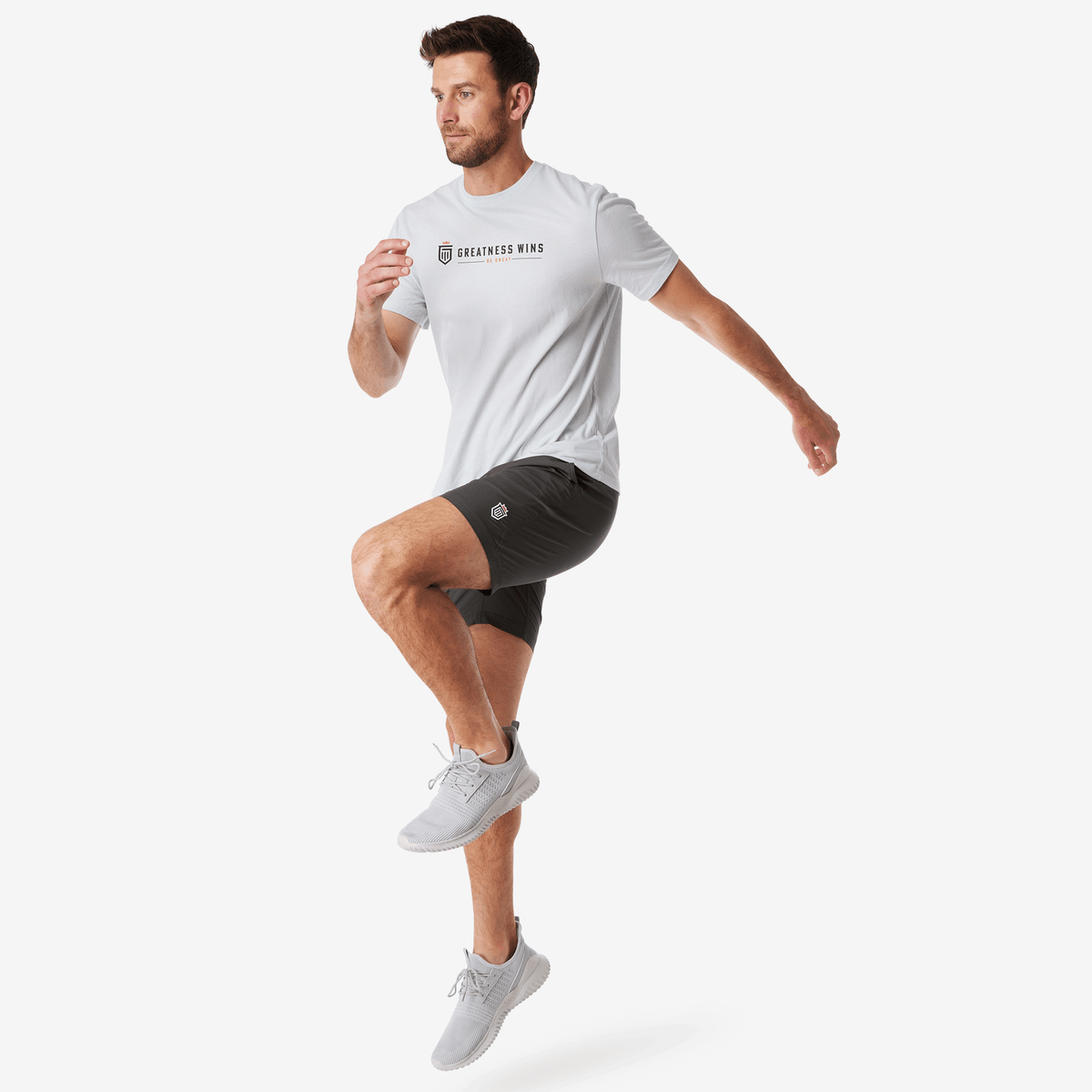 Greatness Wins Men's Logo Graphic Tee | Sky Blue